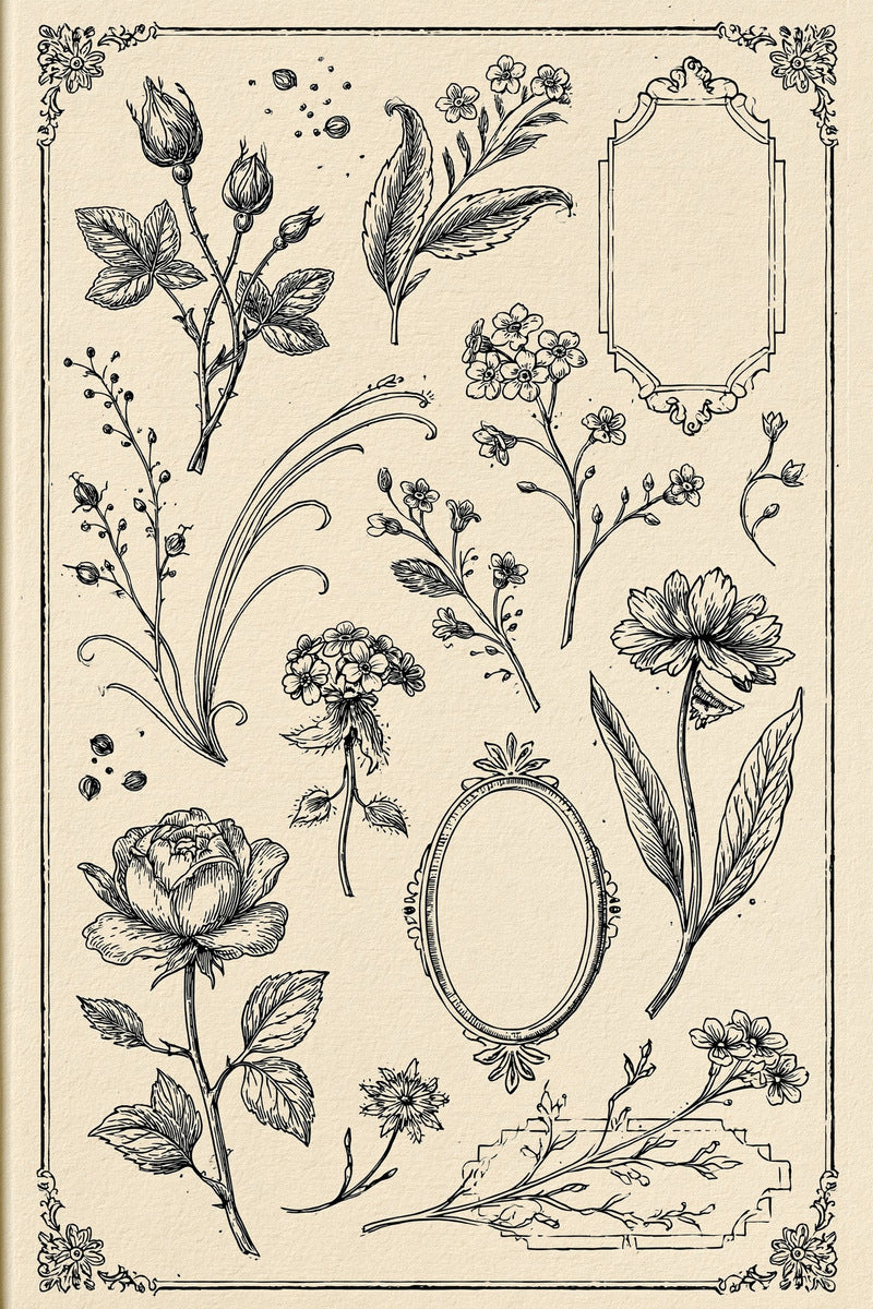 Victorian Sprig & Heirloom Botanicals Book 49 Product Book 5 digital PDF embroidery design book - product image 8