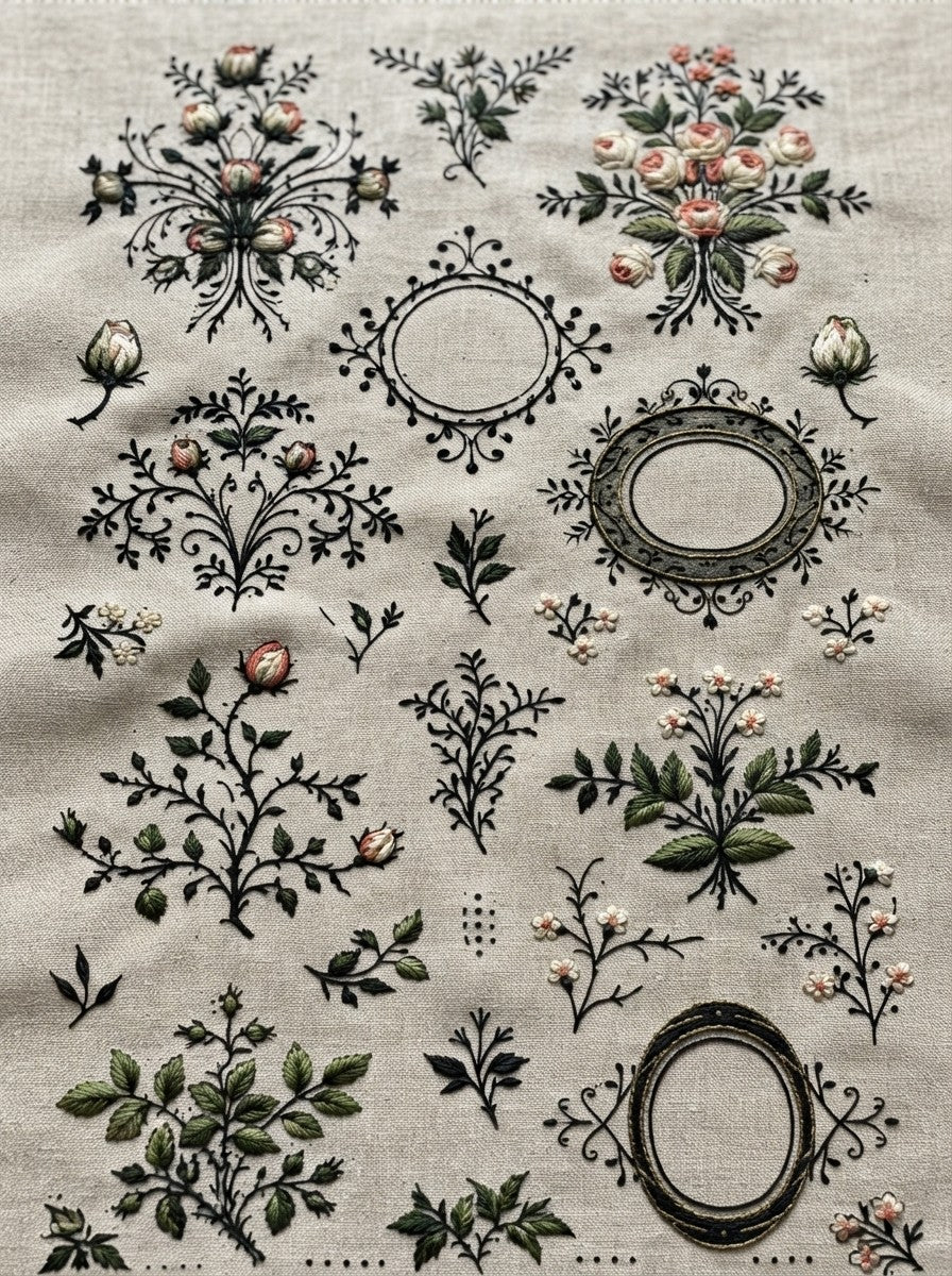 Victorian Sprig & Heirloom Botanicals Book 49 Product Book 5 digital PDF embroidery design book - product image 9