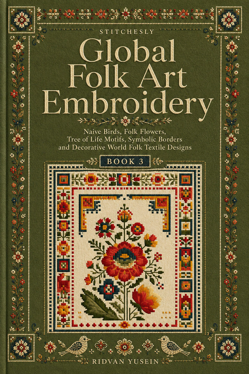 Global Folk Art Embroidery 3 Book 03 from Global Folk Art Embroidery Book 3, a digital embroidery design reference for machine embroidery designs, embroidery patterns and embroidery design reference.