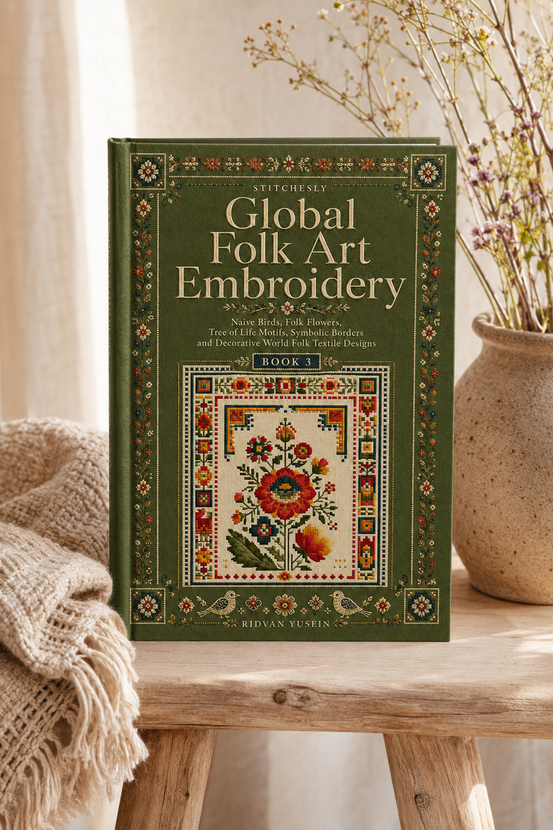 Global Folk Art Embroidery 3 Book from Global Folk Art Embroidery Book 3, a digital embroidery design reference for machine embroidery designs, embroidery patterns and embroidery design reference.
