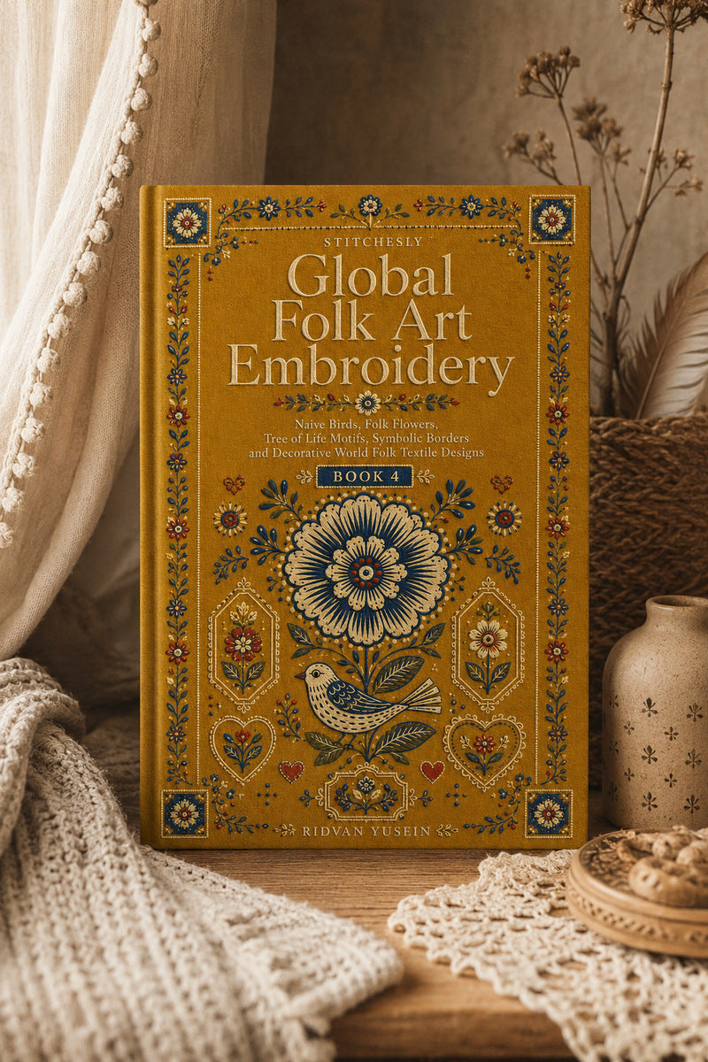Global Folk Art Embroidery 4 Book from Global Folk Art Embroidery Book 4, a digital embroidery design reference for machine embroidery designs, embroidery patterns and embroidery design reference.