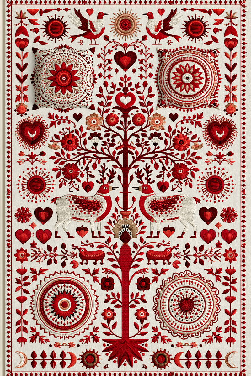Global Folk Art Embroidery Pattern 03 from Global Folk Art Embroidery Book 2, a digital embroidery design reference for machine embroidery designs, embroidery patterns and embroidery design reference.