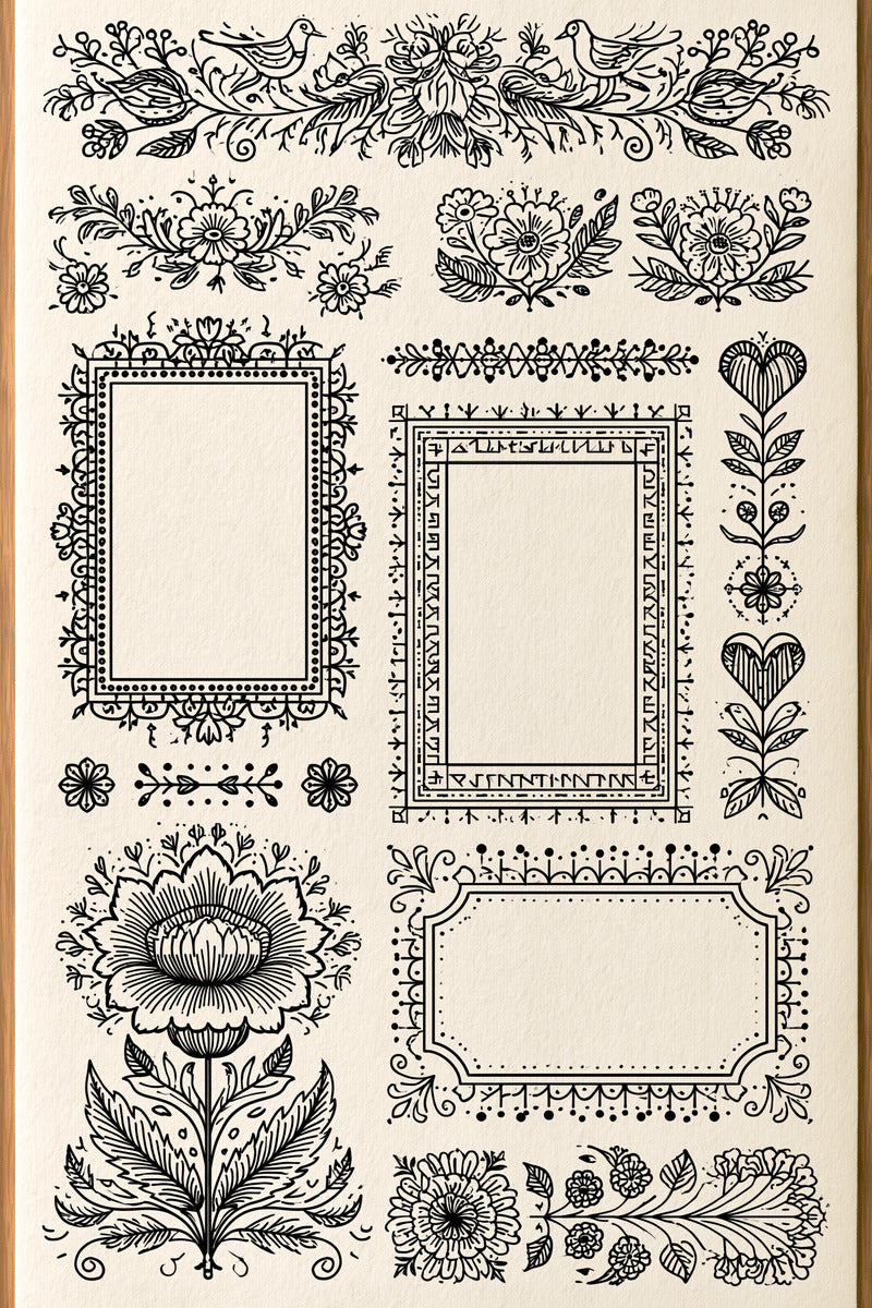 Global Folk Art Embroidery Pattern 03 from Global Folk Art Embroidery Book 4, a digital embroidery design reference for machine embroidery designs, embroidery patterns and embroidery design reference.