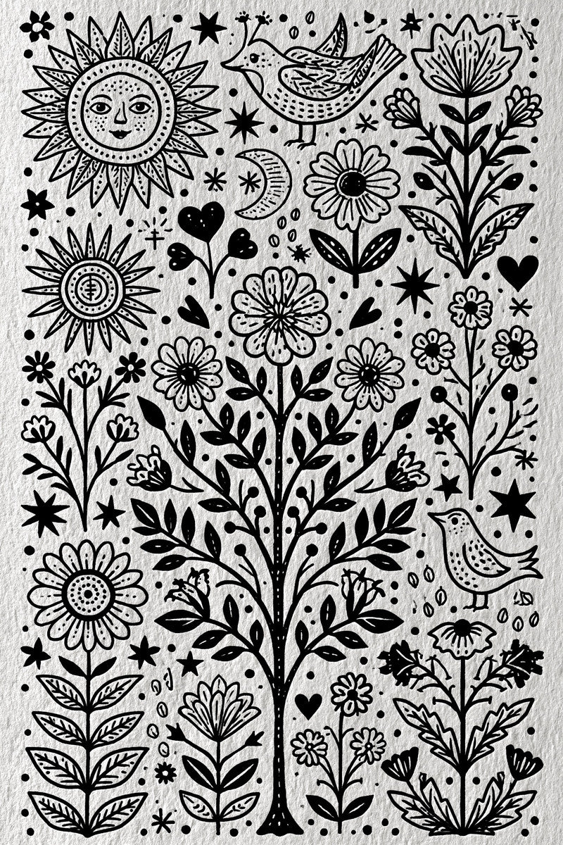 Global Folk Art Embroidery Pattern from Global Folk Art Embroidery Book 1, a digital embroidery design reference for machine embroidery designs, embroidery patterns and embroidery design reference.