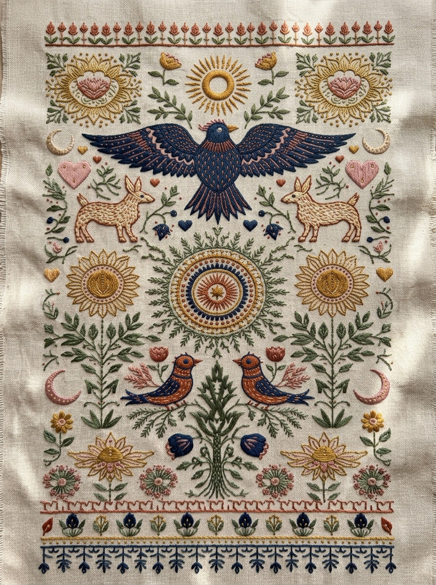 Global Folk Art Embroidery Png from Global Folk Art Embroidery Book 2, a digital embroidery design reference for machine embroidery designs, embroidery patterns and embroidery design reference.