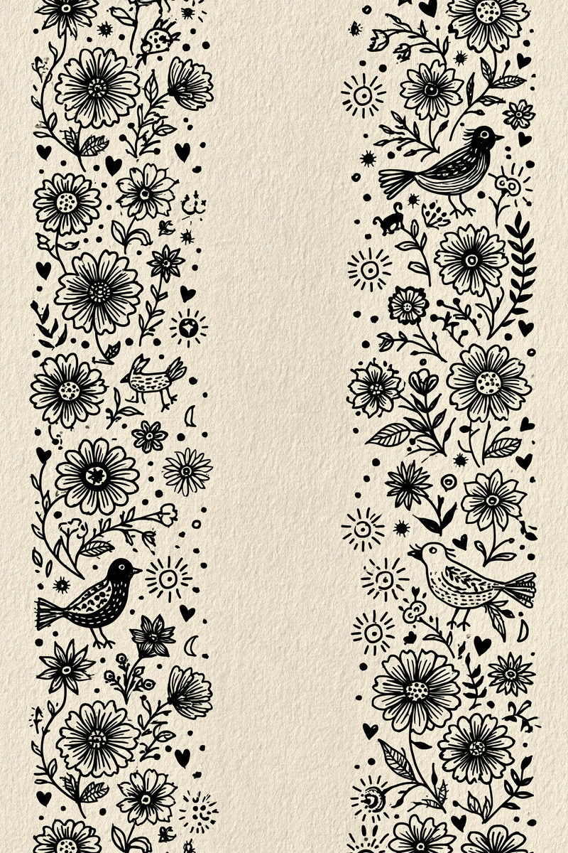 Global Folk Home Linen Border from Global Folk Art Embroidery Book 4, a digital embroidery design reference for machine embroidery designs, embroidery patterns and border and edge embroidery.