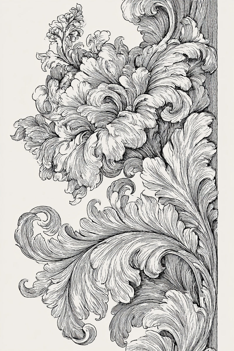 Grand Baroque Border Placement 02 from Baroque Scrollwork & Luxury Ornament Book 3, a digital embroidery design reference for machine embroidery designs, embroidery patterns and border and edge embroidery.