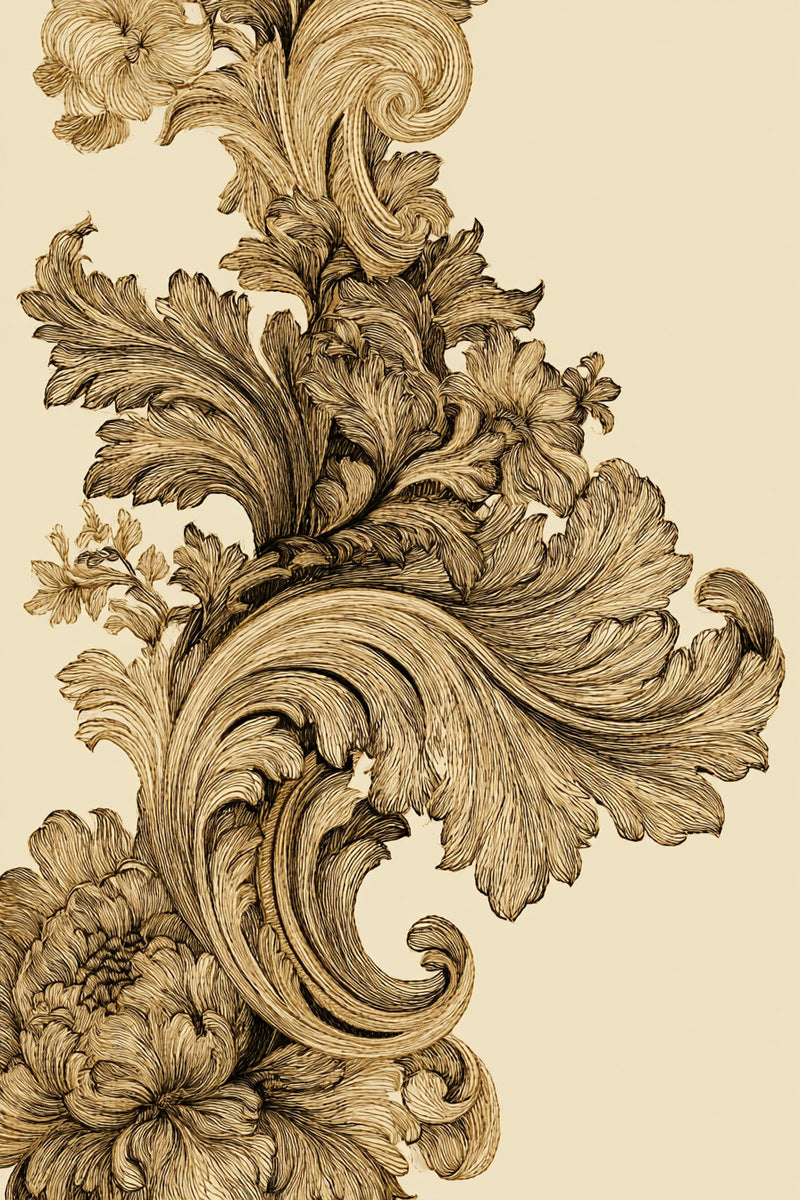 Grand Baroque Border Placement from Baroque Scrollwork & Luxury Ornament Book 2, a digital embroidery design reference for machine embroidery designs, embroidery patterns and border and edge embroidery.