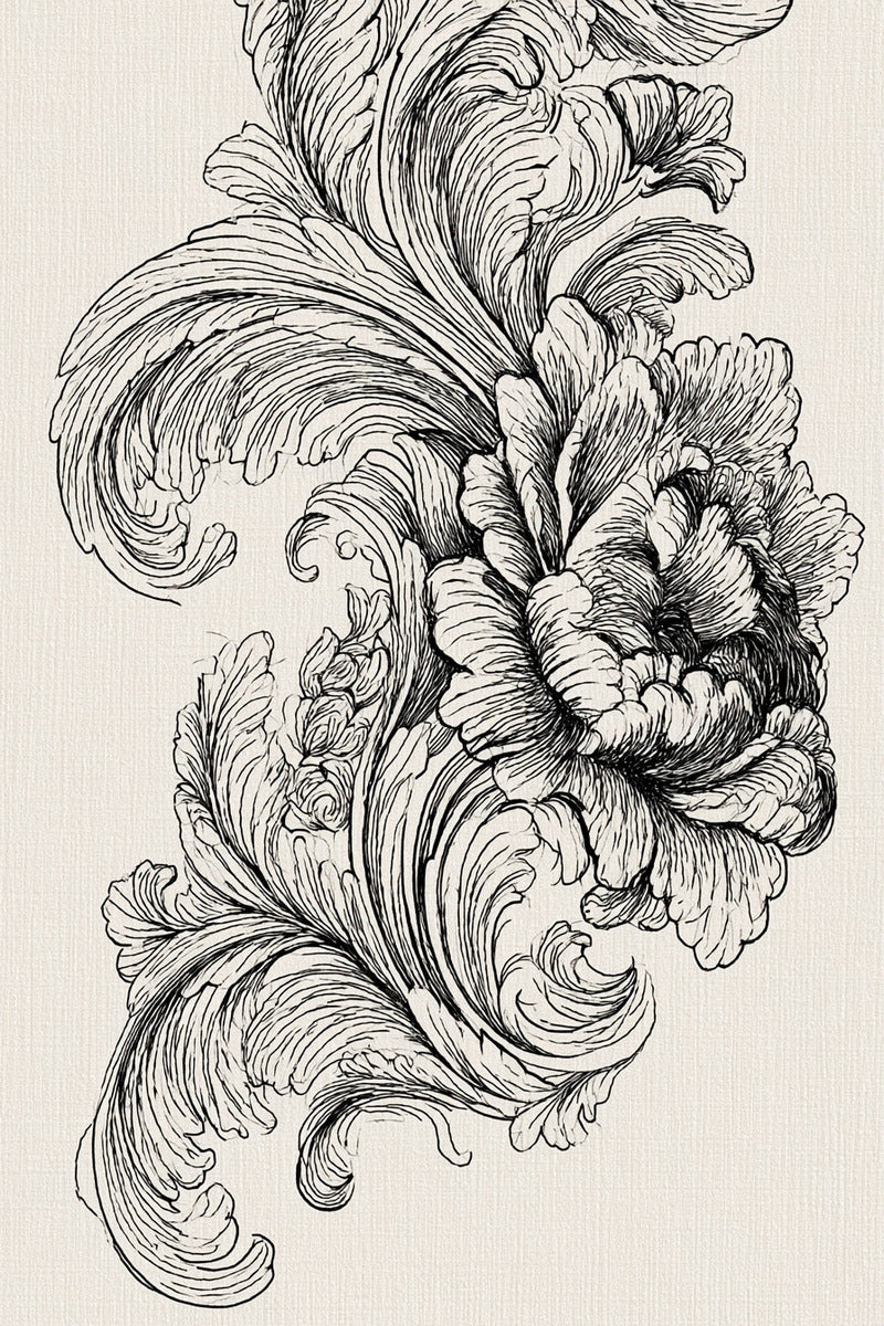 Grand Baroque Border Placement from Baroque Scrollwork & Luxury Ornament Book 3, a digital embroidery design reference for machine embroidery designs, embroidery patterns and border and edge embroidery.