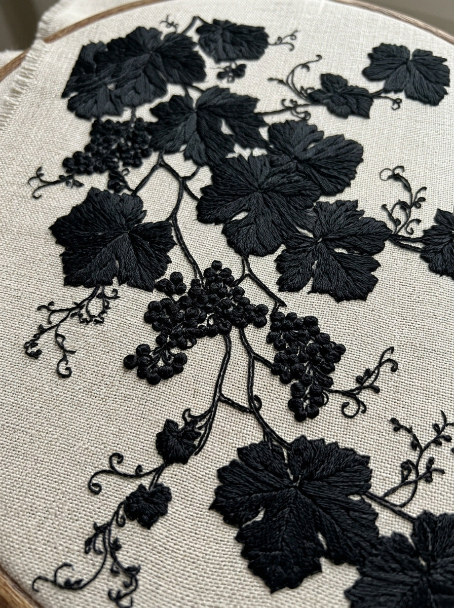 Grapevine Eucharistic Motif from Church Embroidery & Sacred Ornament Book 2, a digital embroidery design reference for machine embroidery designs, embroidery patterns and embroidery design reference.