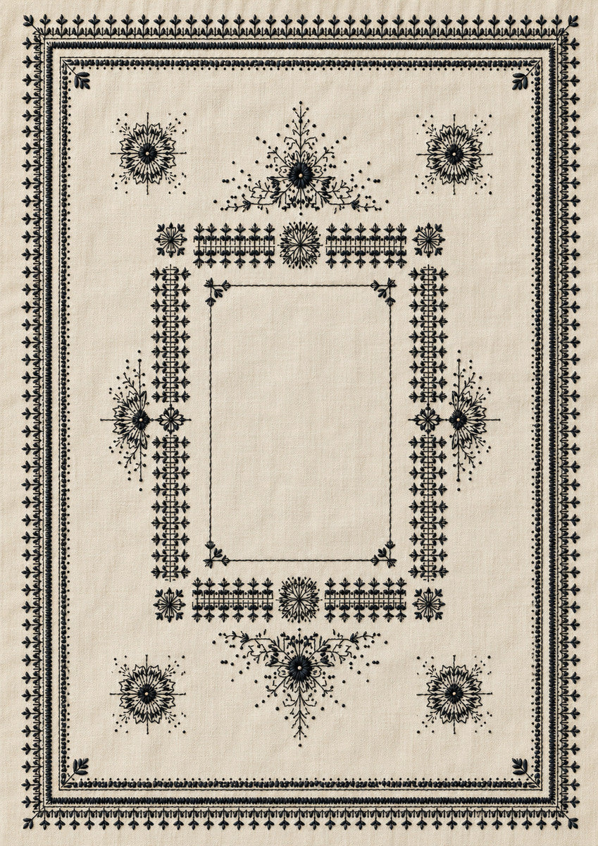 Guest Towel Monogram Kit Modular 1 from Modular & Combine Friendly Embroidery Systems Book 1, a digital embroidery design reference for machine embroidery designs, embroidery patterns and frames and monogram spaces.
