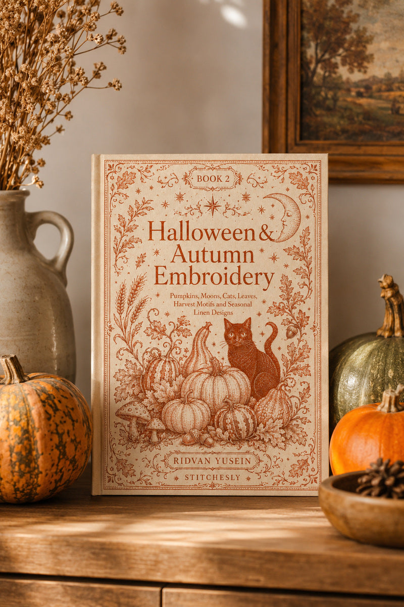 Halloween And Autumn Embroidery 2 Book from Halloween & Autumn Embroidery Book 2, a digital embroidery design reference for machine embroidery designs, embroidery patterns and seasonal embroidery motifs.