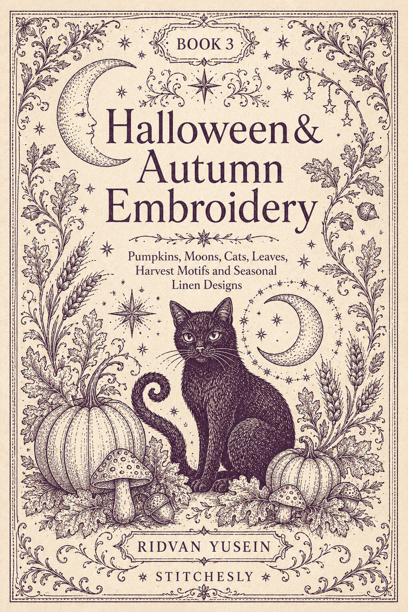 Halloween And Autumn Embroidery 3 Book from Halloween & Autumn Embroidery Book 3, a digital embroidery design reference for machine embroidery designs, embroidery patterns and seasonal embroidery motifs.