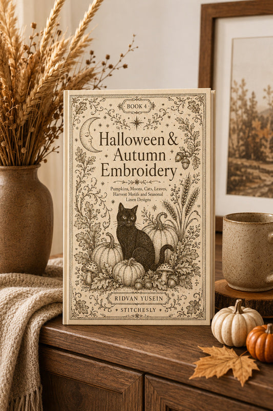 Halloween And Autumn Embroidery 4 Book from Halloween & Autumn Embroidery Book 4, a digital embroidery design reference for machine embroidery designs, embroidery patterns and seasonal embroidery motifs.