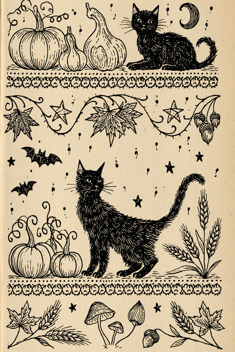 Halloween Autumn Home Linen Collection from Halloween & Autumn Embroidery Book 4, a digital embroidery design reference for machine embroidery designs, embroidery patterns and linen and home textile projects.