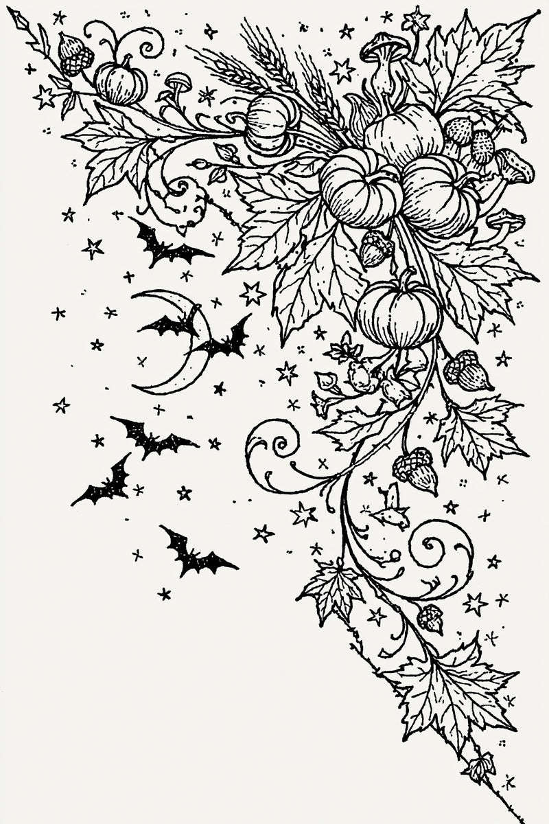 Halloween Napkin Corner Halloween And from Halloween & Autumn Embroidery Book 2, a digital embroidery design reference for machine embroidery designs, embroidery patterns and corner embroidery.