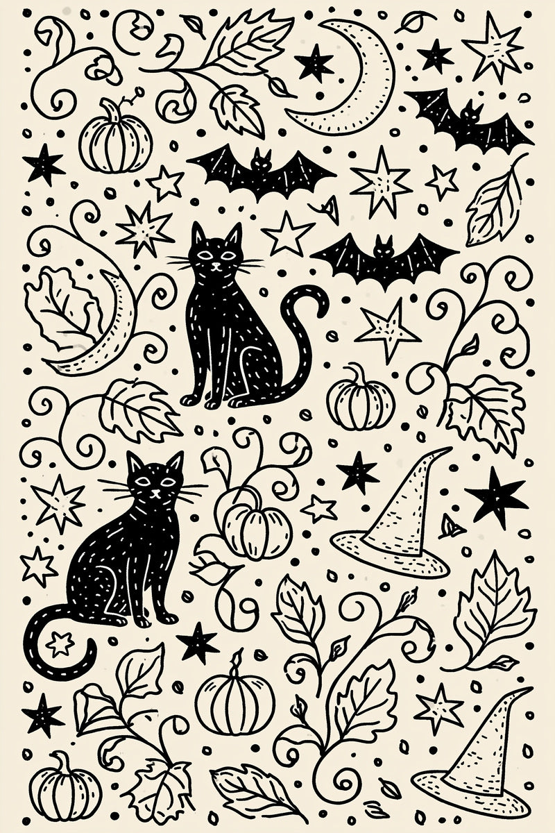 Halloween Symbol Plate Halloween And from Halloween & Autumn Embroidery Book 4, a digital embroidery design reference for machine embroidery designs, embroidery patterns and seasonal embroidery motifs.