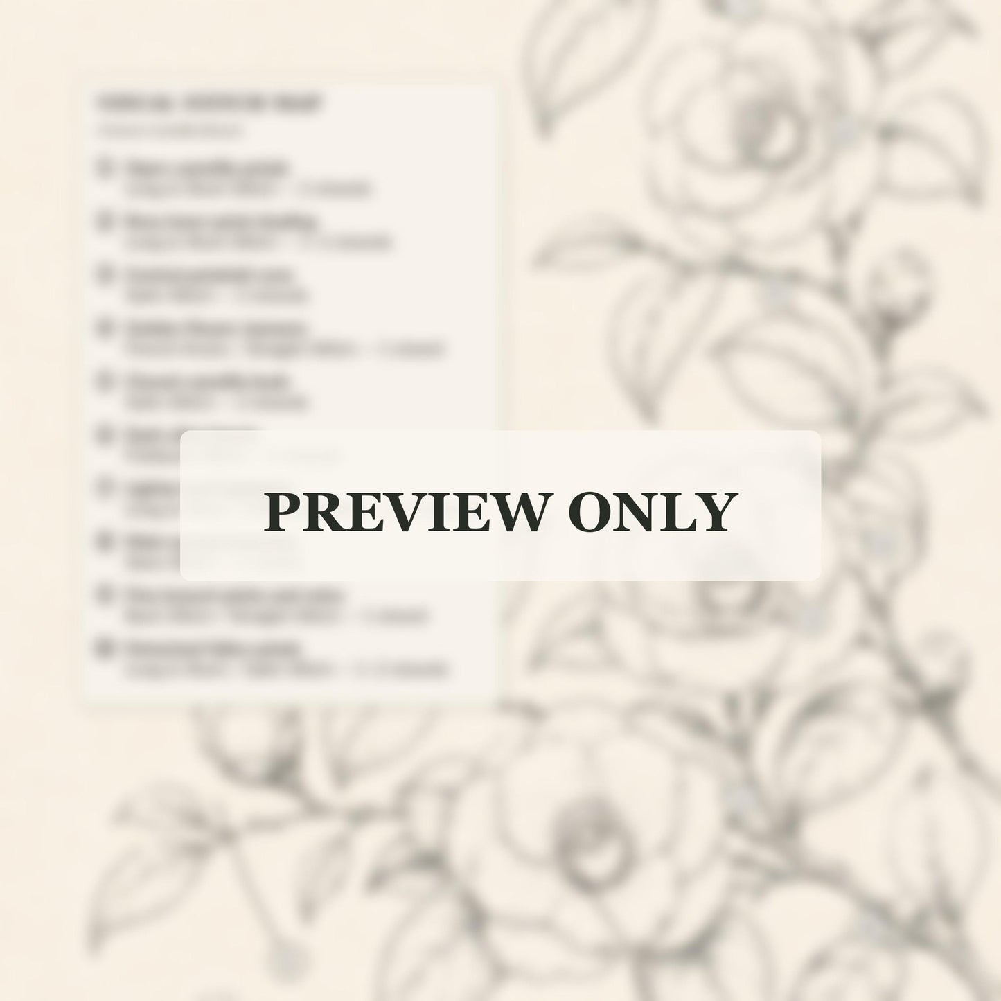 Camellia Lacquer Garden dmc colour palette preview for the digital hand embroidery pattern and stitch guide