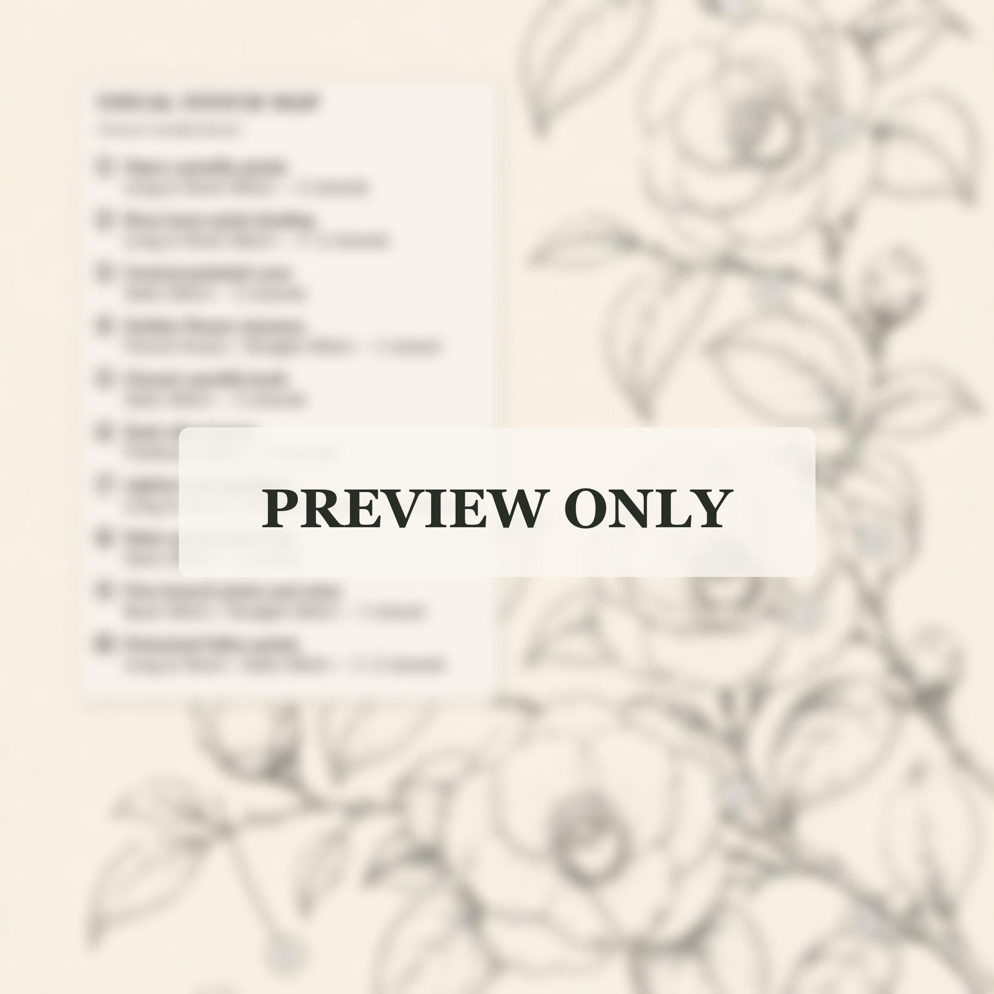 Camellia Lacquer Garden dmc colour palette preview for the digital hand embroidery pattern and stitch guide