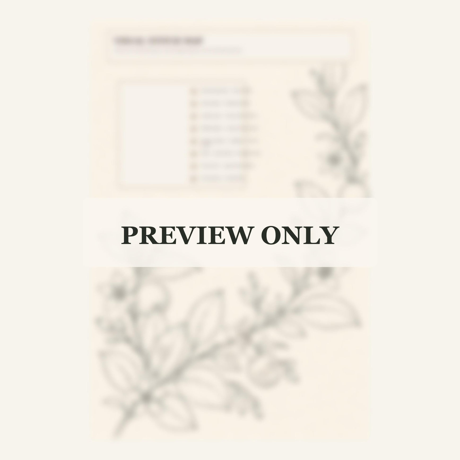 Citrus Blossom and Leaf stitch guide preview for the digital hand embroidery pattern and stitch guide