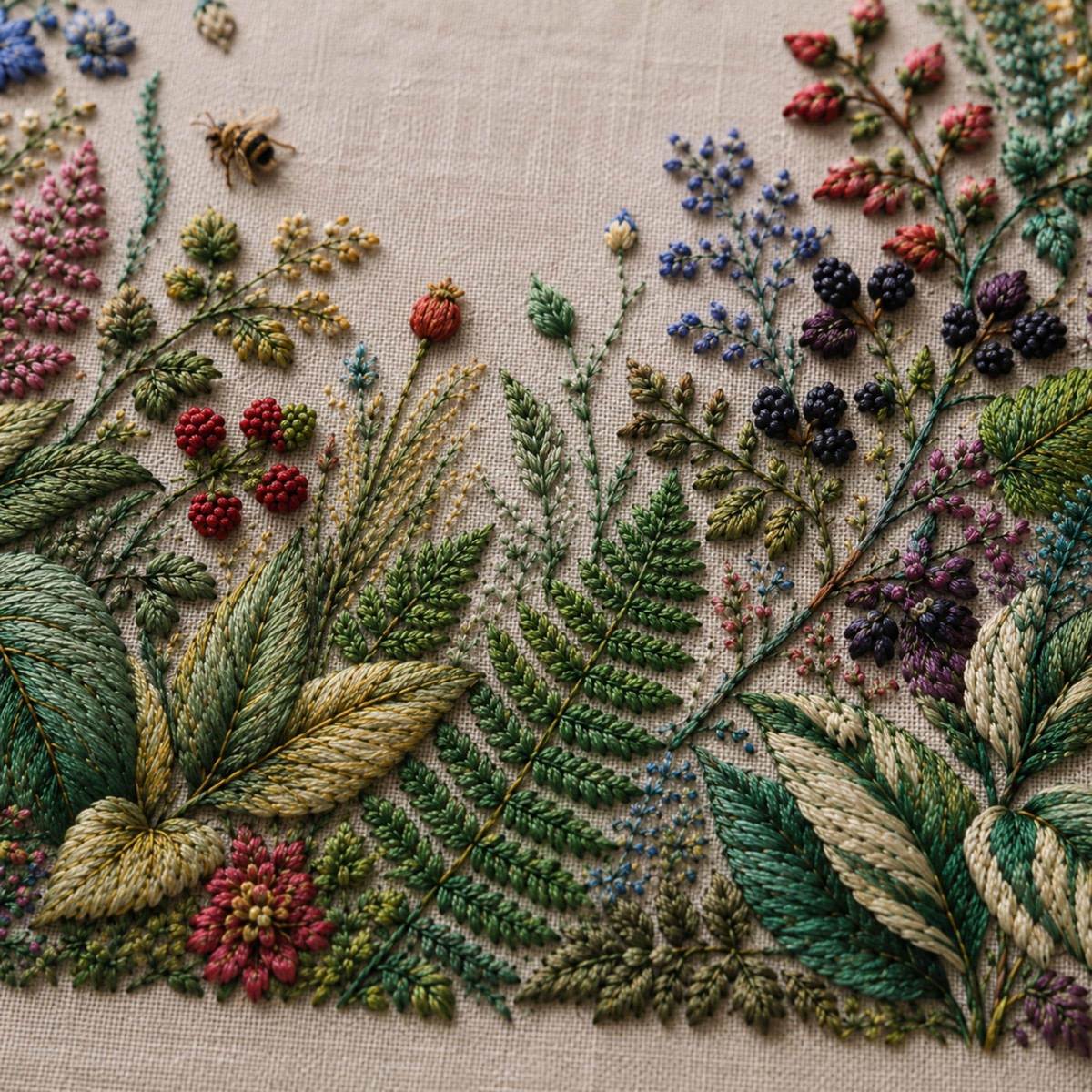 Complete Botanical Studies stitch guide preview for the digital hand embroidery pattern and stitch guide