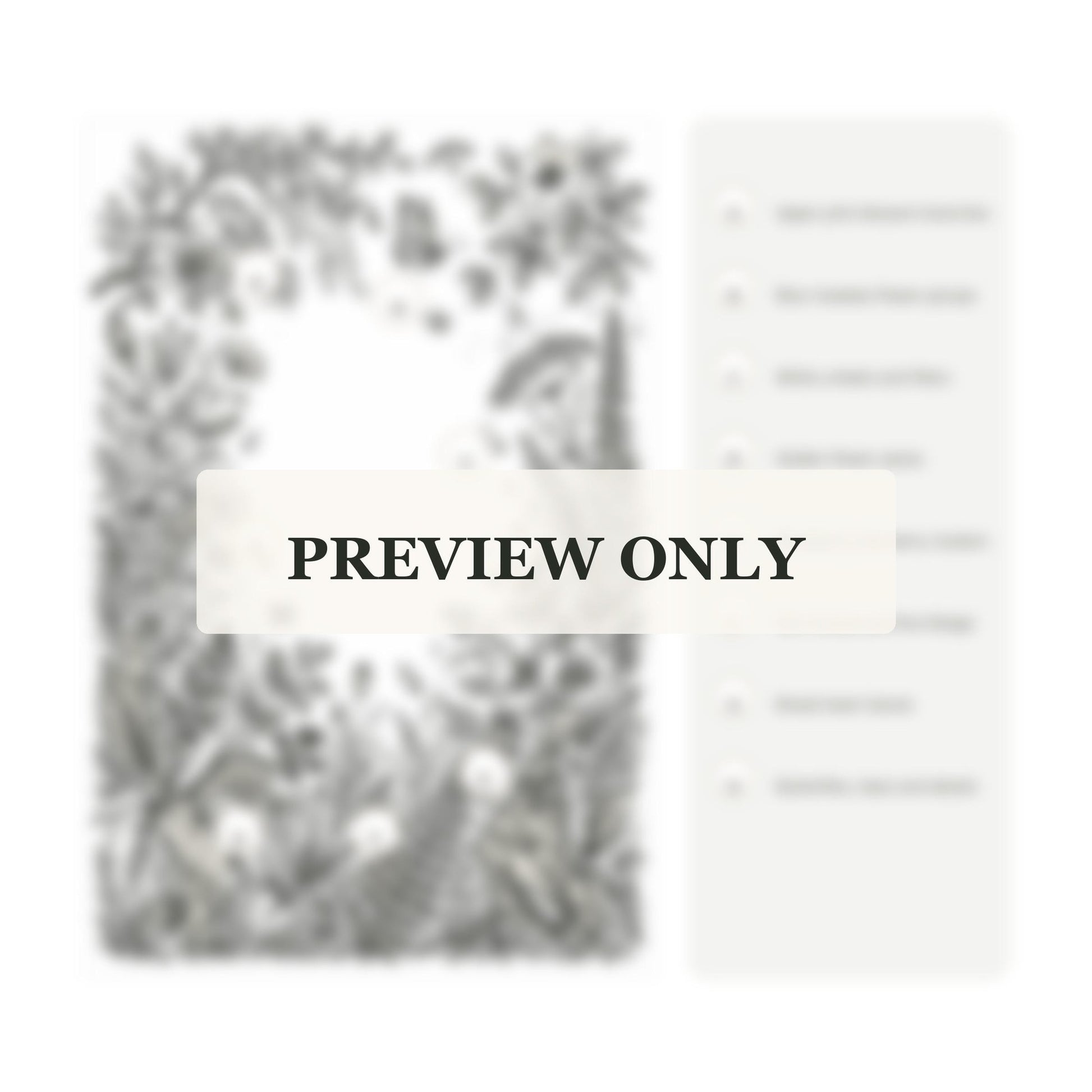 Complete Botanical Studies dmc colour palette preview for the digital hand embroidery pattern and stitch guide