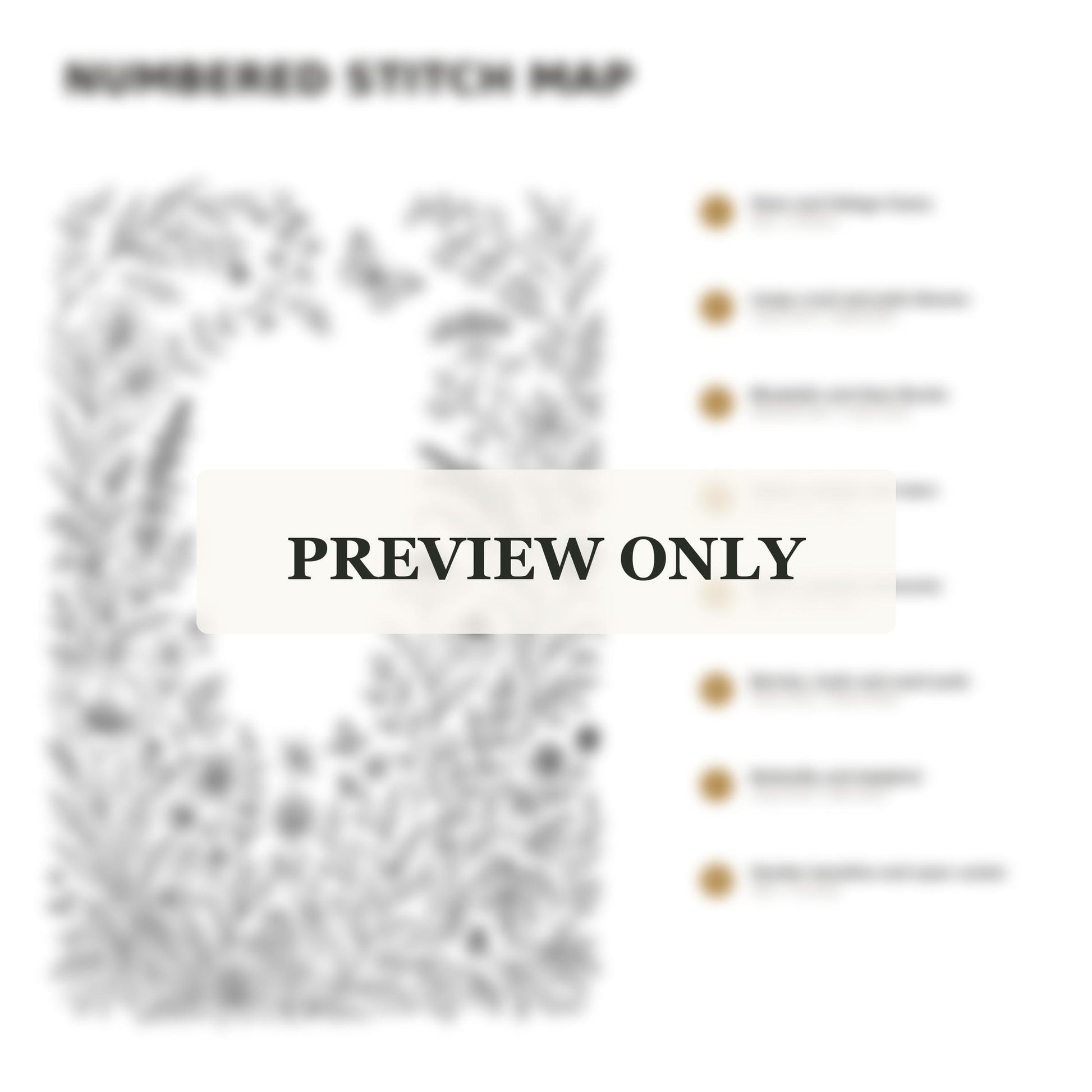 Hero Botanical Garden Cover stitch guide preview for the digital hand embroidery pattern and stitch guide