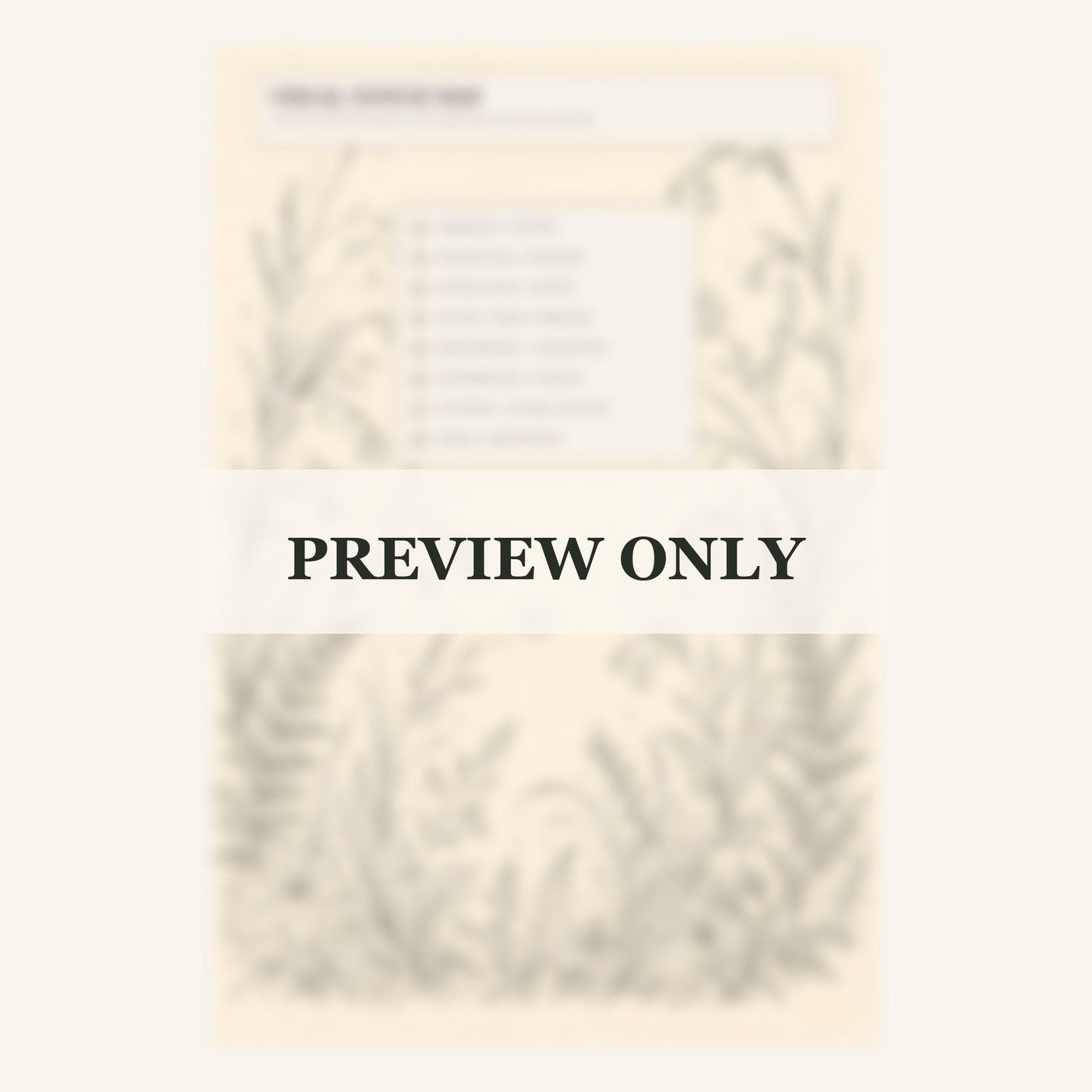 Misty Rain Garden dmc colour palette preview for the digital hand embroidery pattern and stitch guide