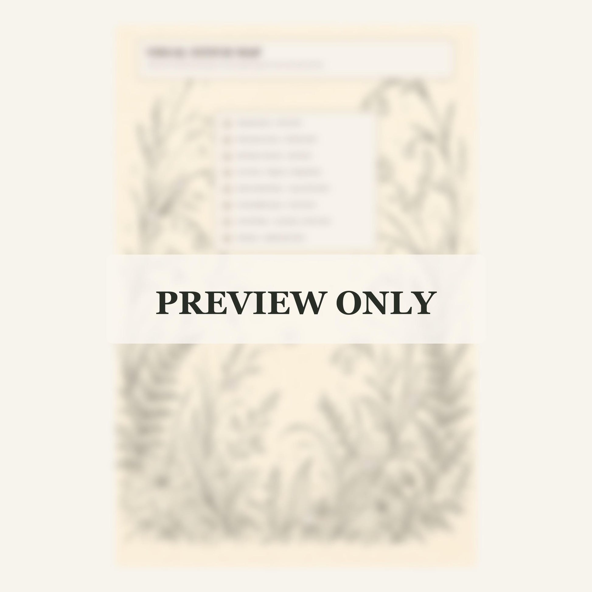 Misty Rain Garden dmc colour palette preview for the digital hand embroidery pattern and stitch guide