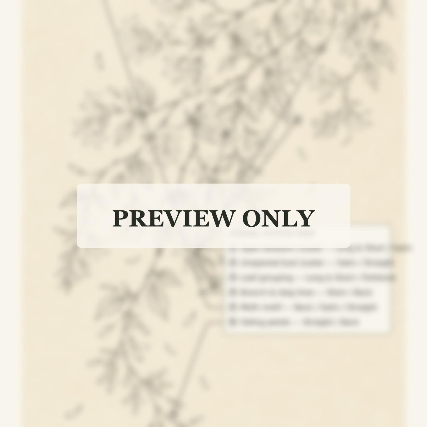 Night Jasmine Scent dmc colour palette preview for the digital hand embroidery pattern and stitch guide
