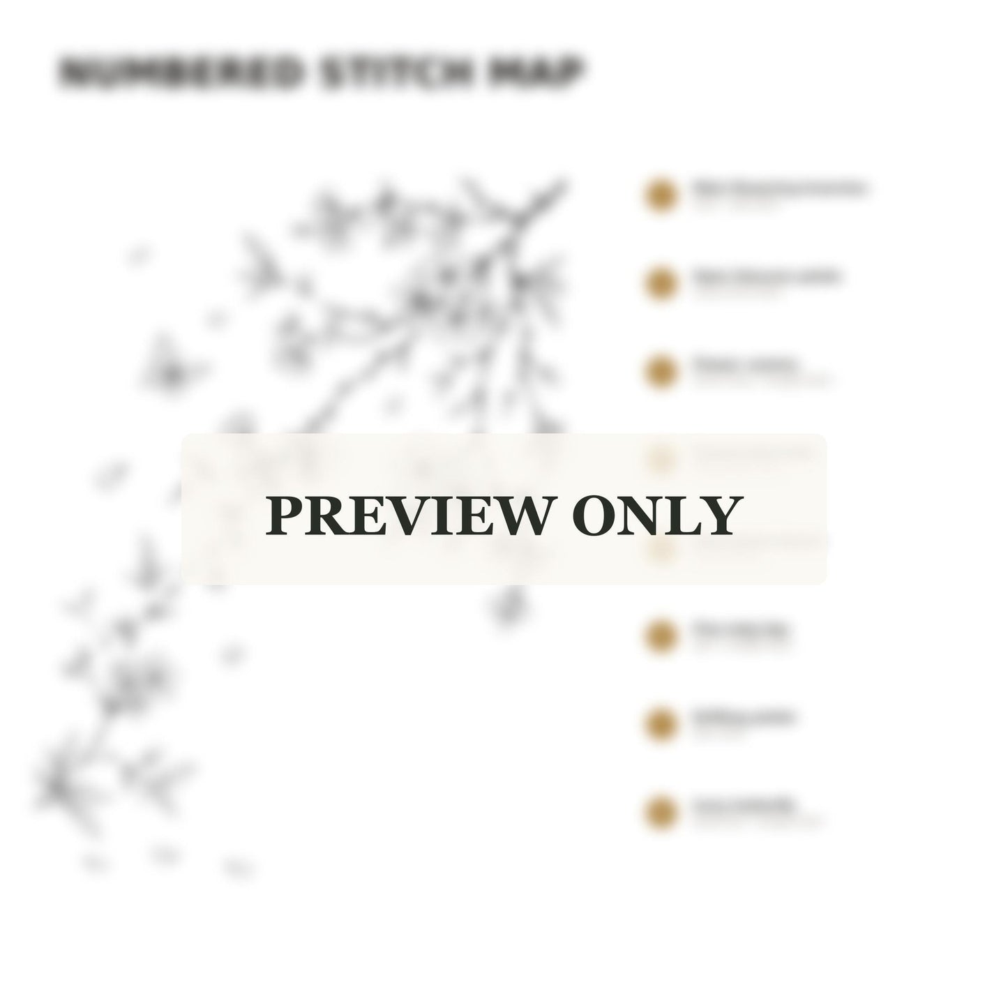 Pale Pink Blossom Whisper dmc colour palette preview for the digital hand embroidery pattern and stitch guide