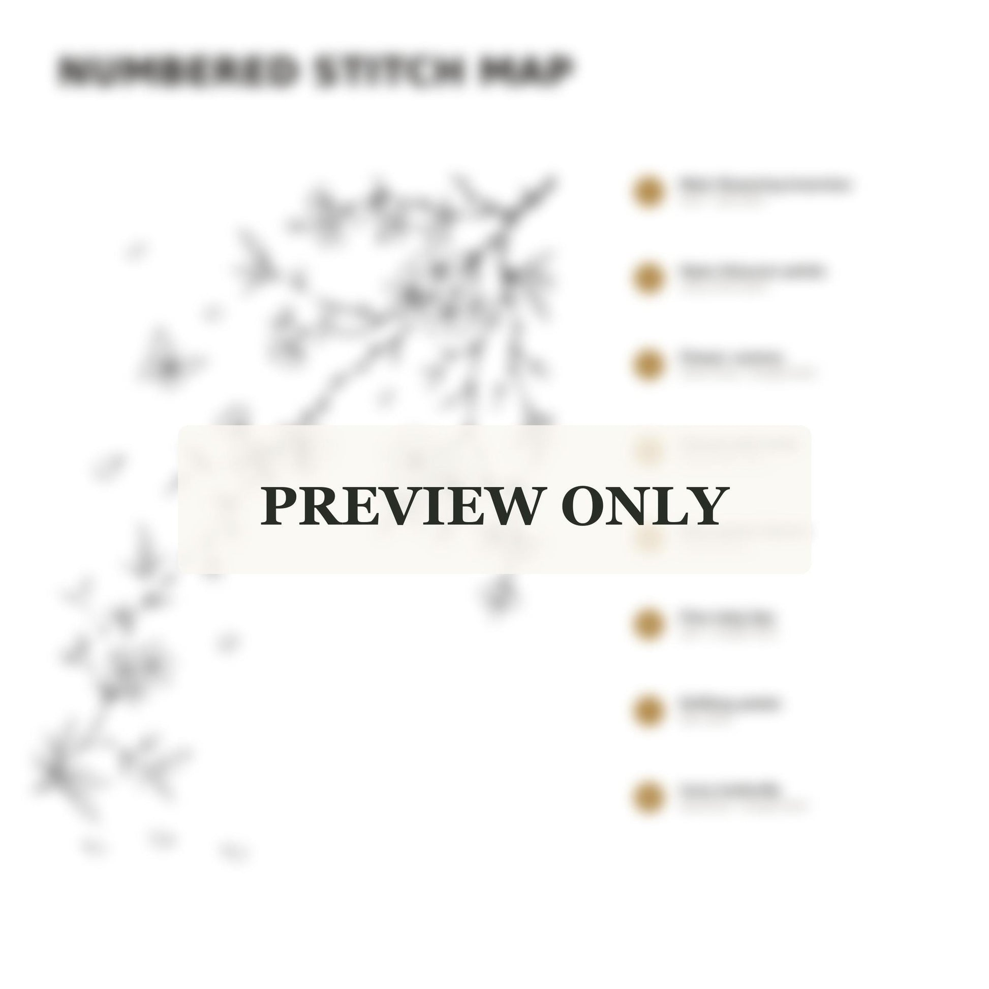 Pale Pink Blossom Whisper dmc colour palette preview for the digital hand embroidery pattern and stitch guide