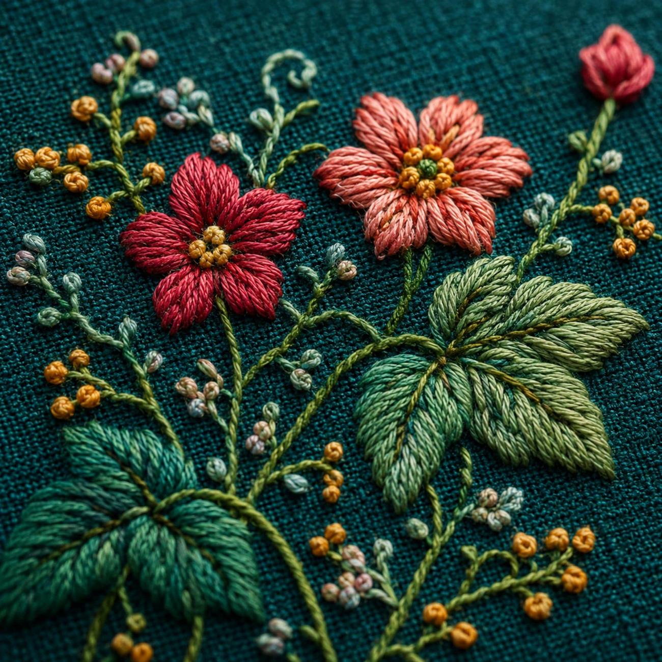 Secret Garden Vine Gate dmc colour palette preview for the digital hand embroidery pattern and stitch guide