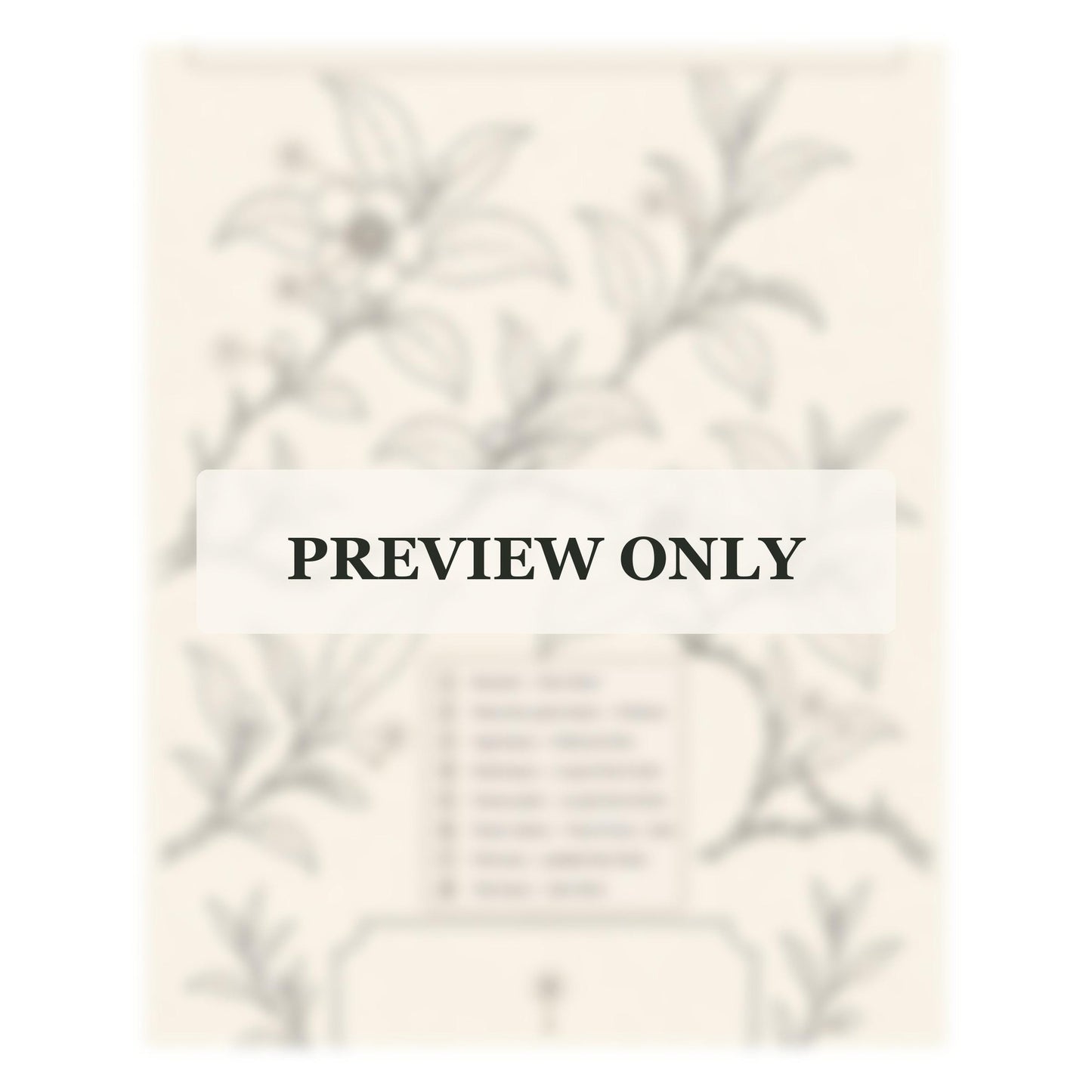 Tea Garden Botanical stitch guide preview for the digital hand embroidery pattern and stitch guide