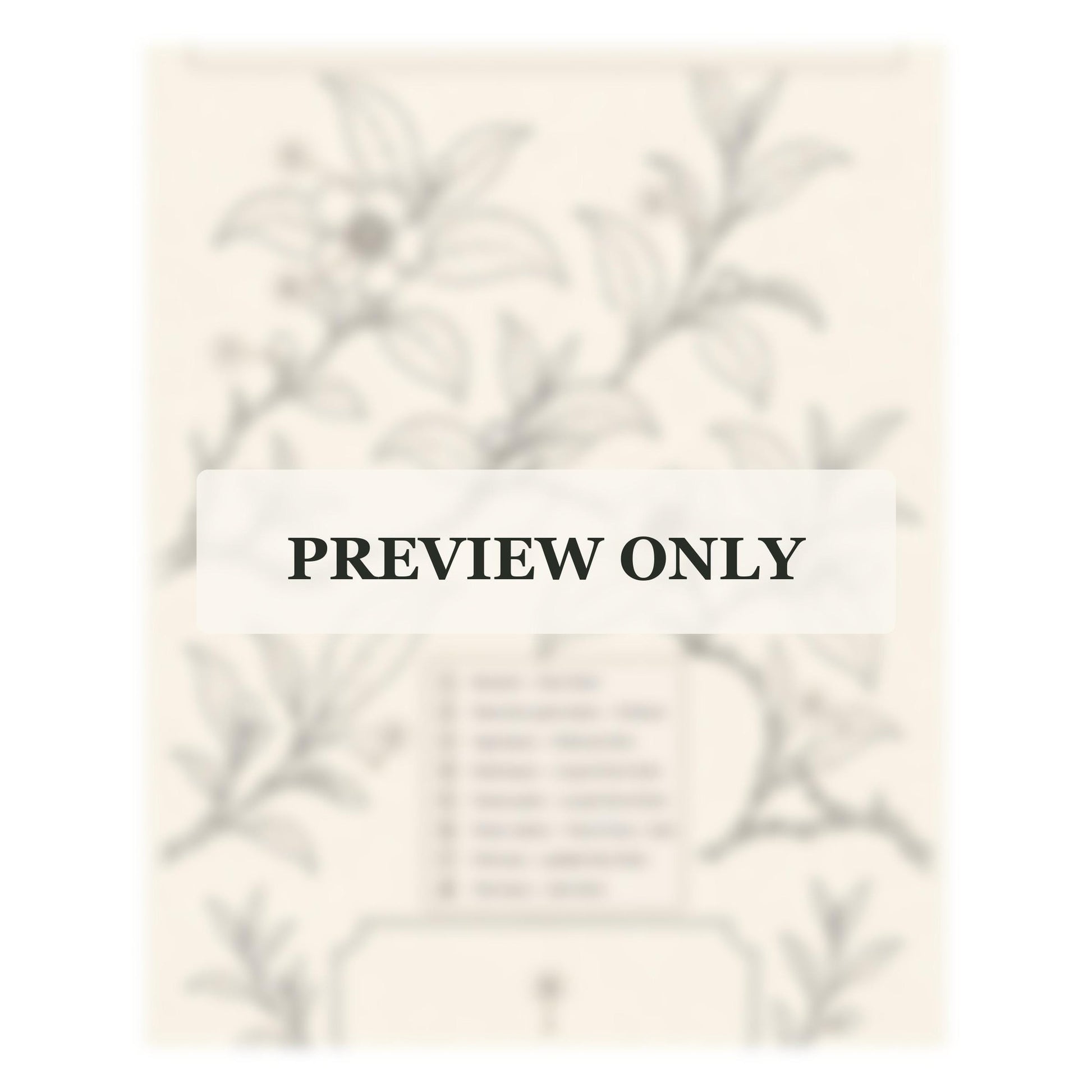 Tea Garden Botanical stitch guide preview for the digital hand embroidery pattern and stitch guide