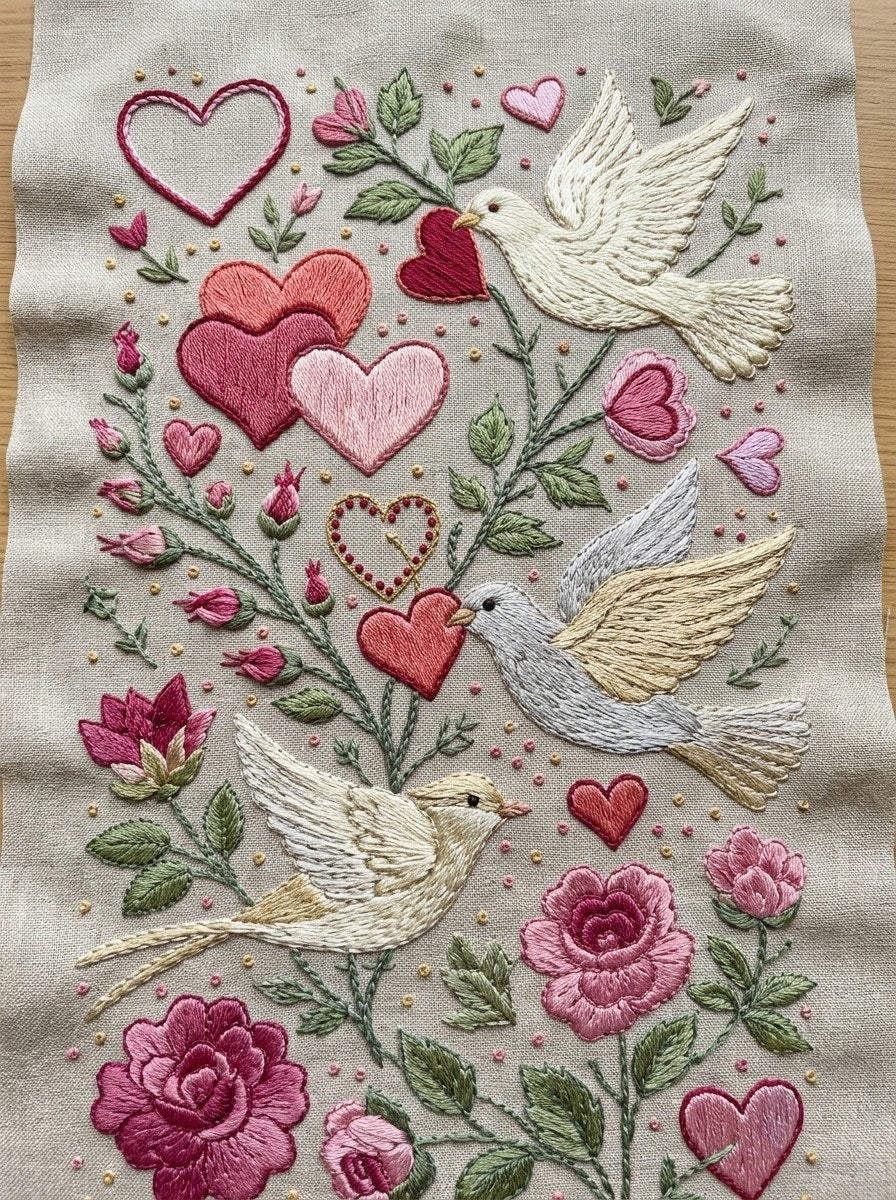 Valentine’s Day Embroidery Book 26 Product Book 4 digital PDF embroidery design book - product image 17