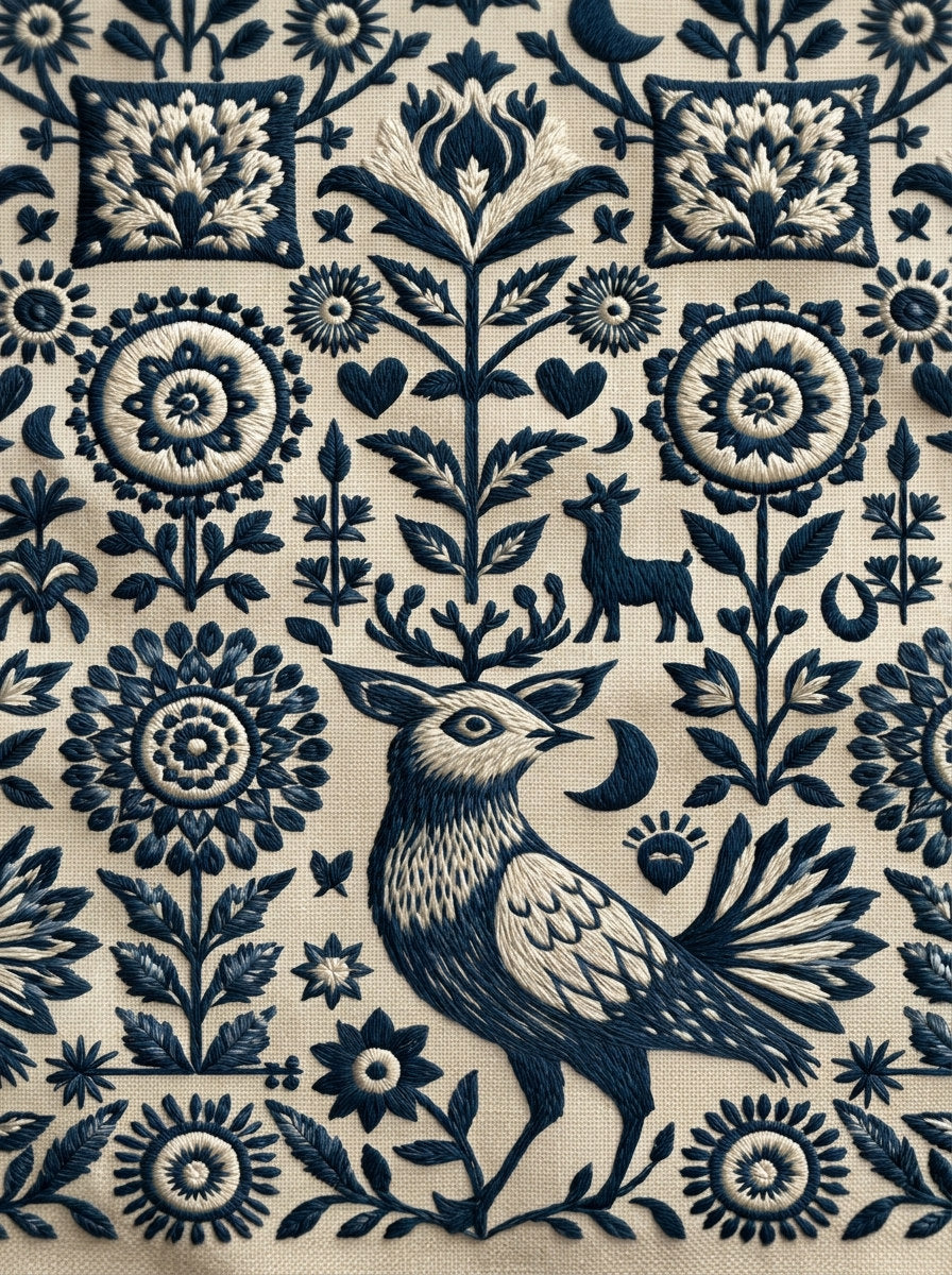 Heirloom Global Folk Textile Library from Global Folk Art Embroidery Book 1, a digital embroidery design reference for machine embroidery designs, embroidery patterns and embroidery design reference.