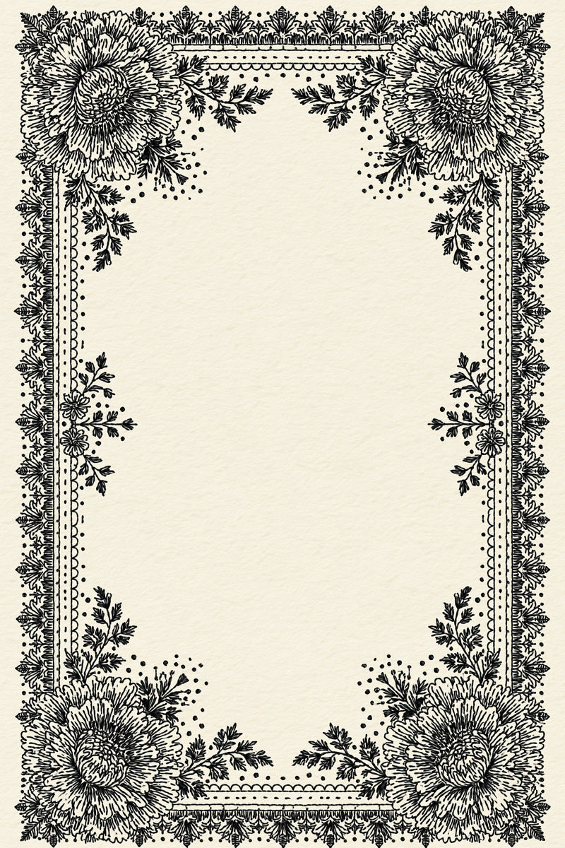 Heirloom Table Border Frame Classic from Classic Frames & Borders Book 2, a digital embroidery design reference for machine embroidery designs, embroidery patterns and border and edge embroidery.