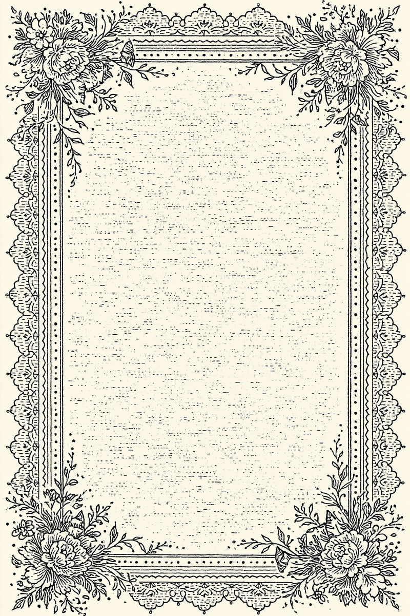Heirloom Table Border Frame Classic from Classic Frames & Borders Book 4, a digital embroidery design reference for machine embroidery designs, embroidery patterns and border and edge embroidery.