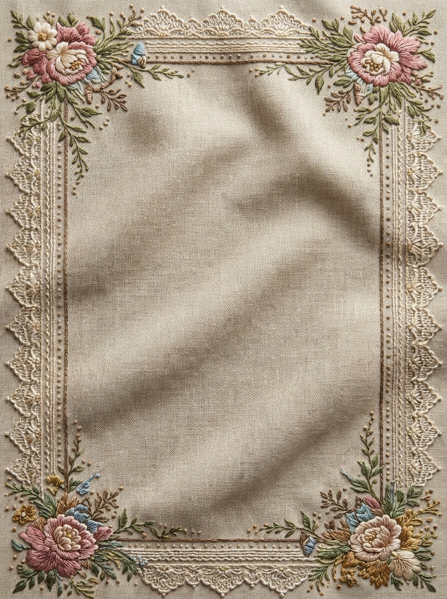 Heirloom Table Border Frame Classic from Classic Frames & Borders Book 4, a digital embroidery design reference for machine embroidery designs, embroidery patterns and border and edge embroidery.