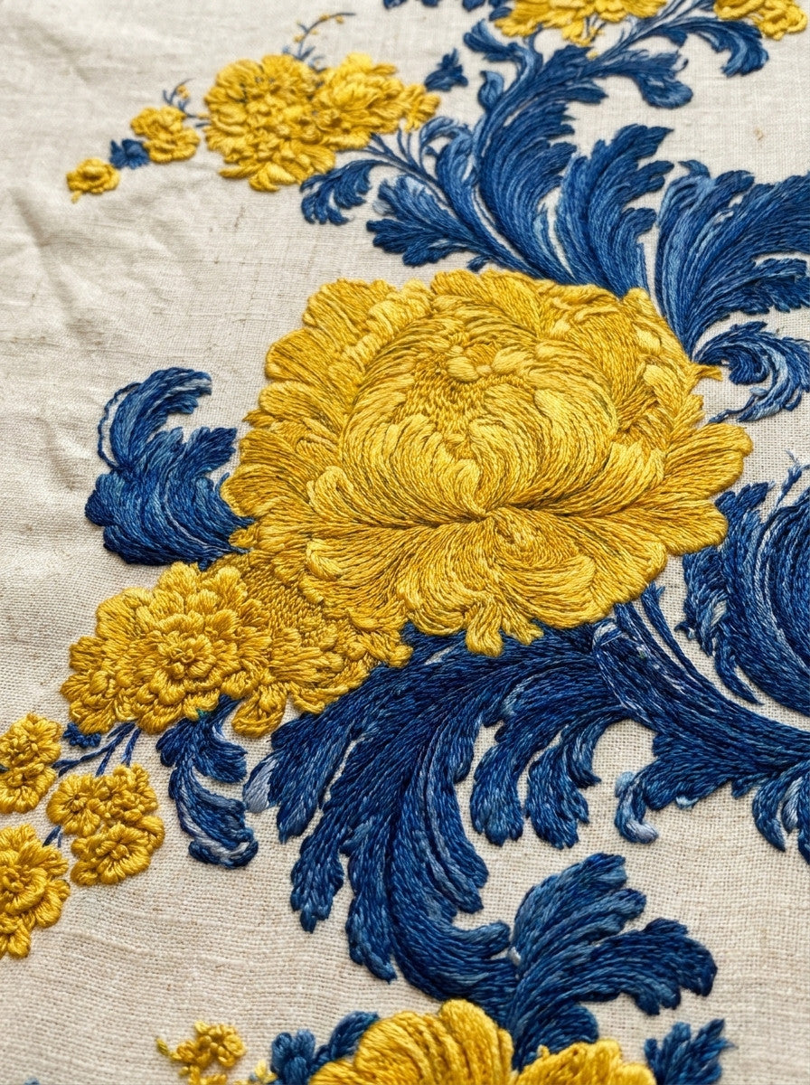 Heritage Luxury Textile Border from Baroque Scrollwork & Luxury Ornament Book 1, a digital embroidery design reference for machine embroidery designs, embroidery patterns and border and edge embroidery.