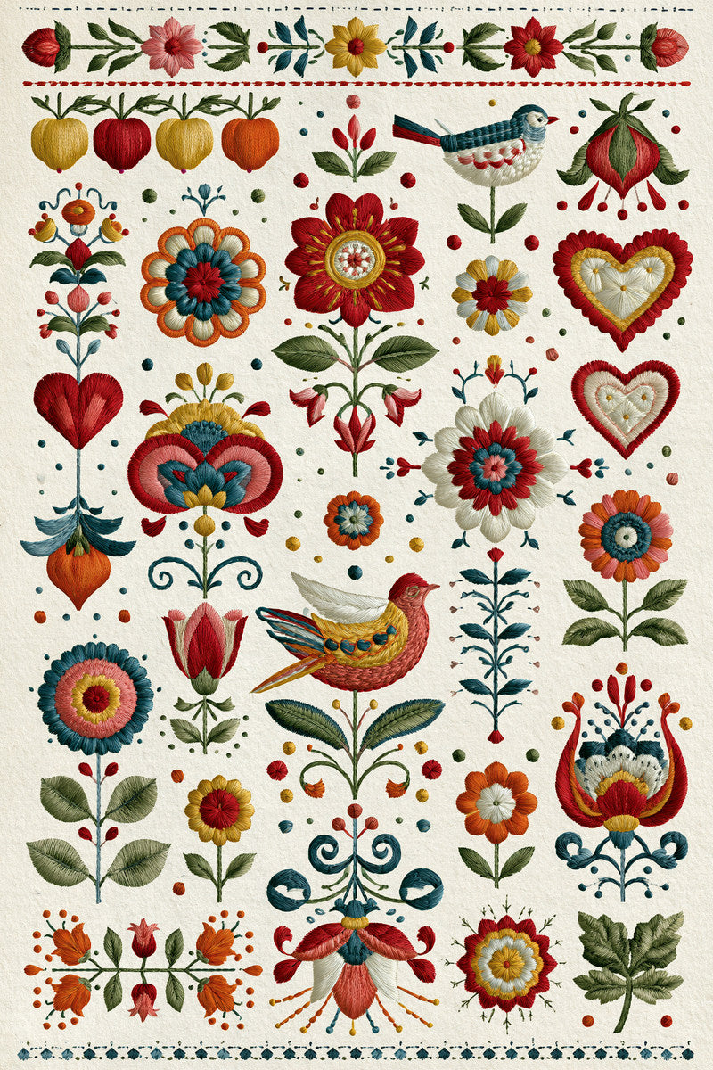 Home Textile Appliqu Library Plate from Appliqué Compatible Designs Book 4, a digital embroidery design reference for machine embroidery designs, embroidery patterns and embroidery design reference.
