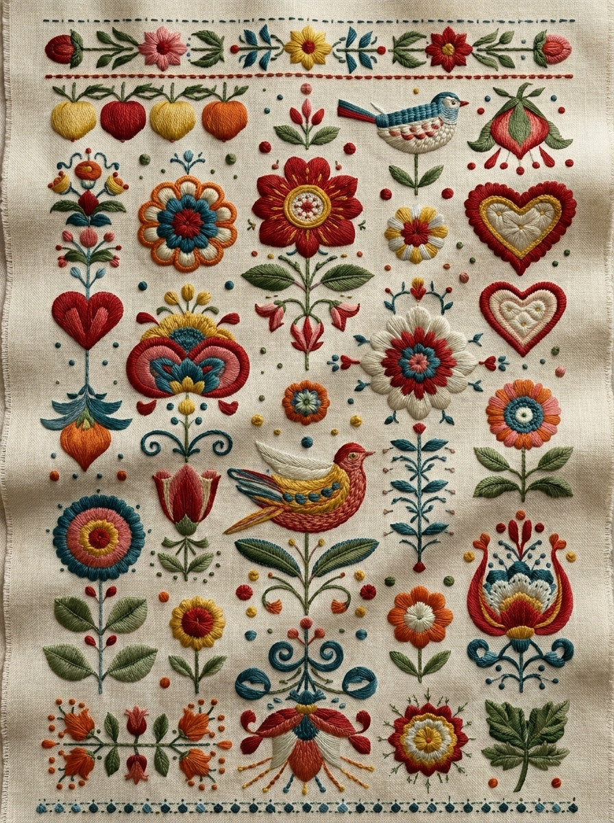 Home Textile Appliqu Library Plate from Appliqué Compatible Designs Book 4, a digital embroidery design reference for machine embroidery designs, embroidery patterns and embroidery design reference.