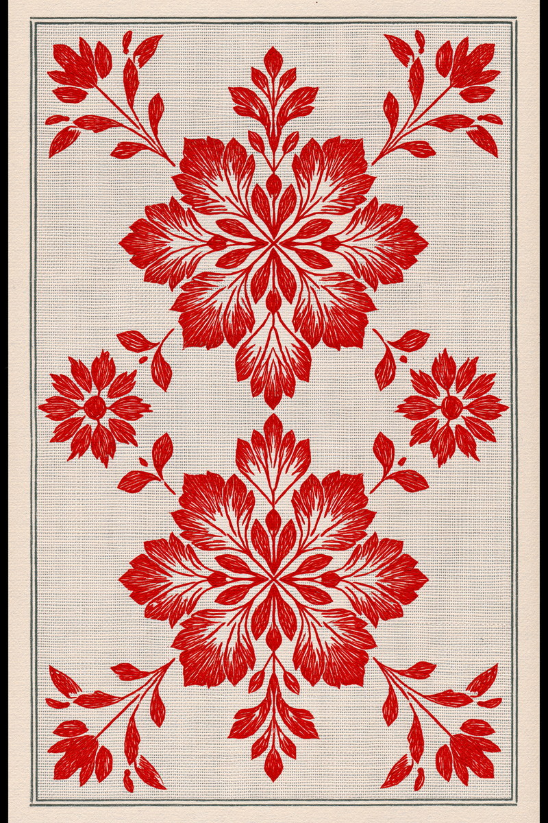 Home Textile Modular Library Plate from Modular & Combine Friendly Embroidery Systems Book 3, a digital embroidery design reference for machine embroidery designs, embroidery patterns and embroidery design reference.