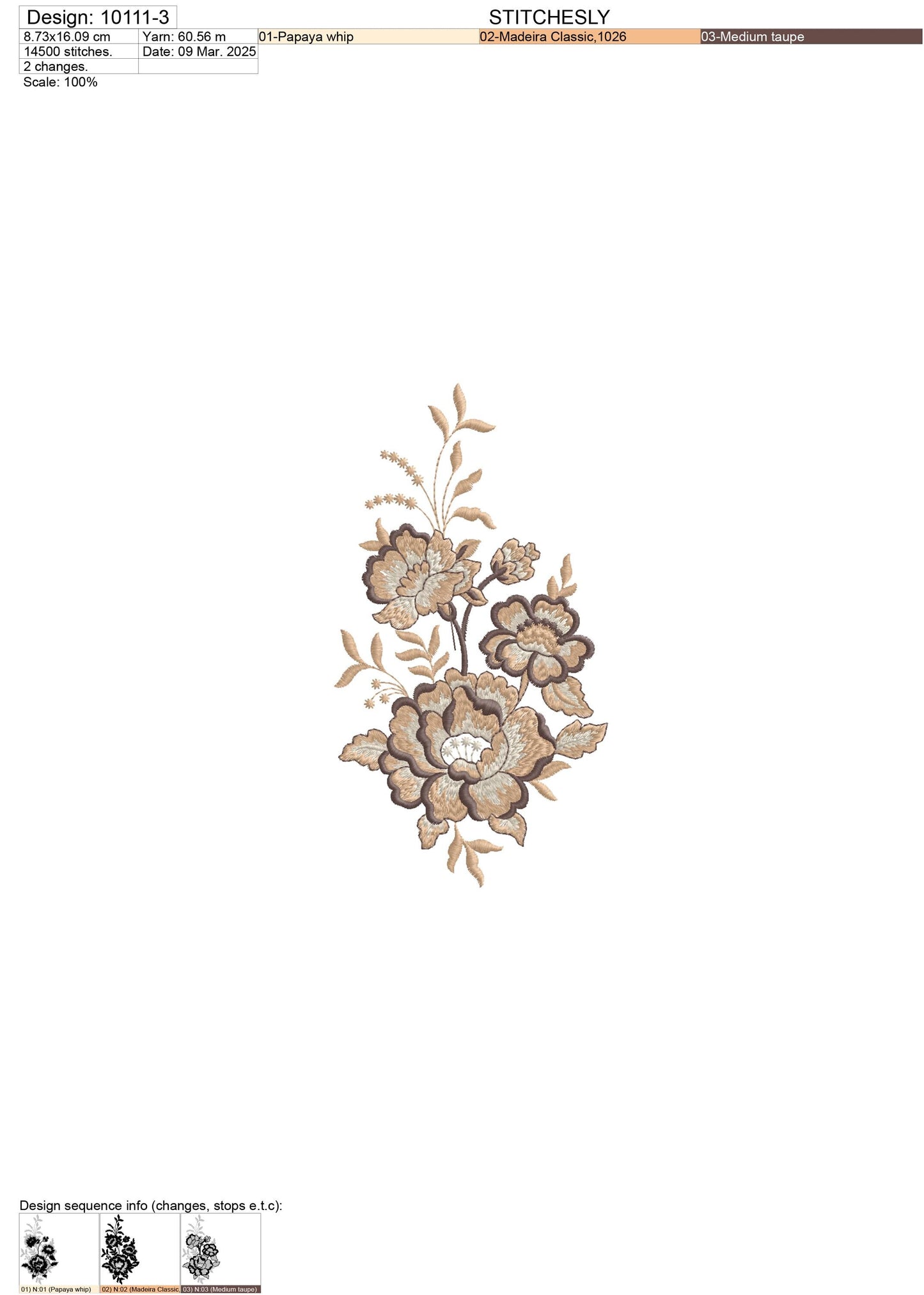Modern Embroidery Design for Hoop – PES, DST, VP3, HUS | Instant Download Machine Stitch File - 10111