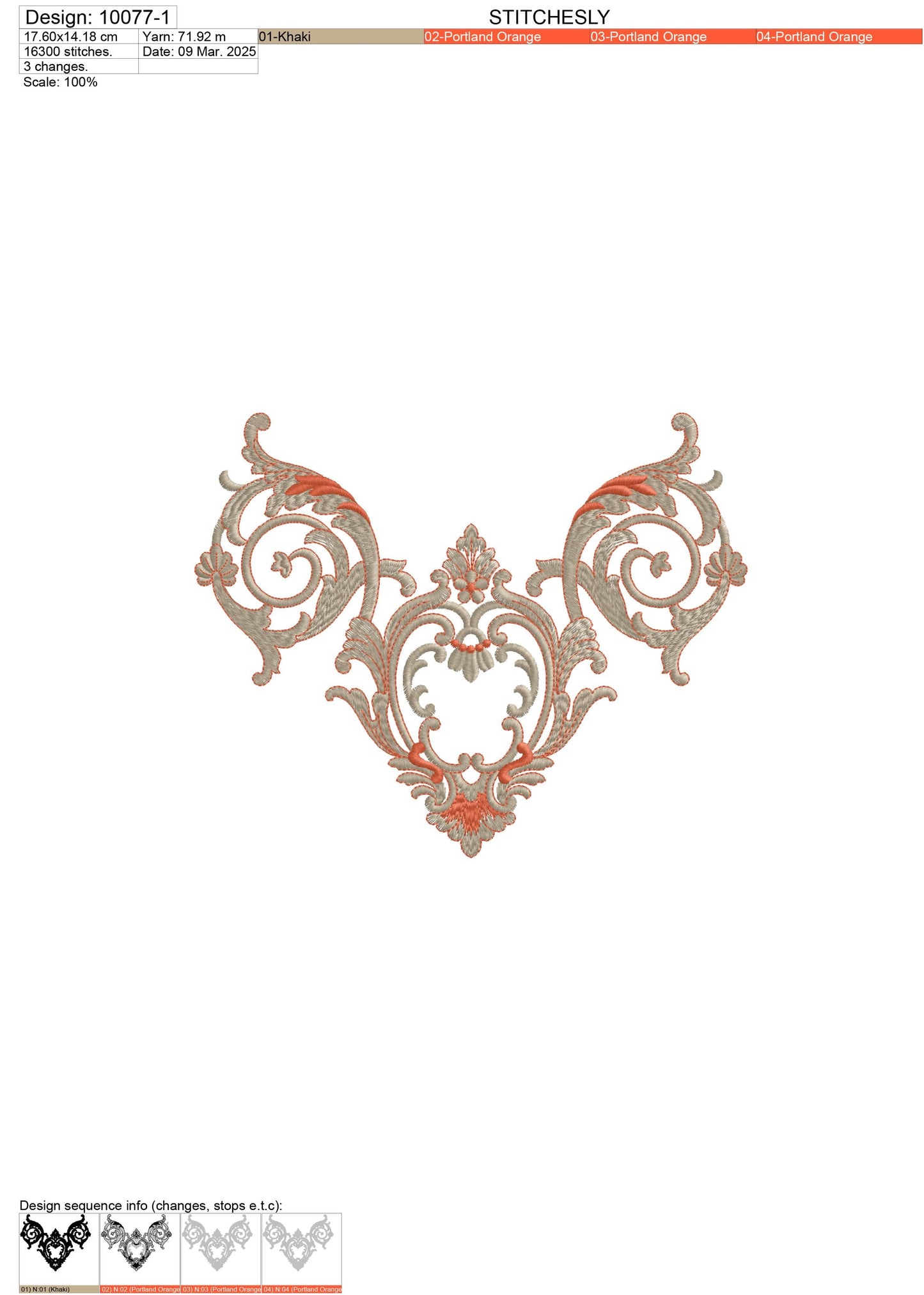 Modern Embroidery Design for Hoop – PES, DST, VP3, HUS | Instant Download Machine Stitch File - 10077