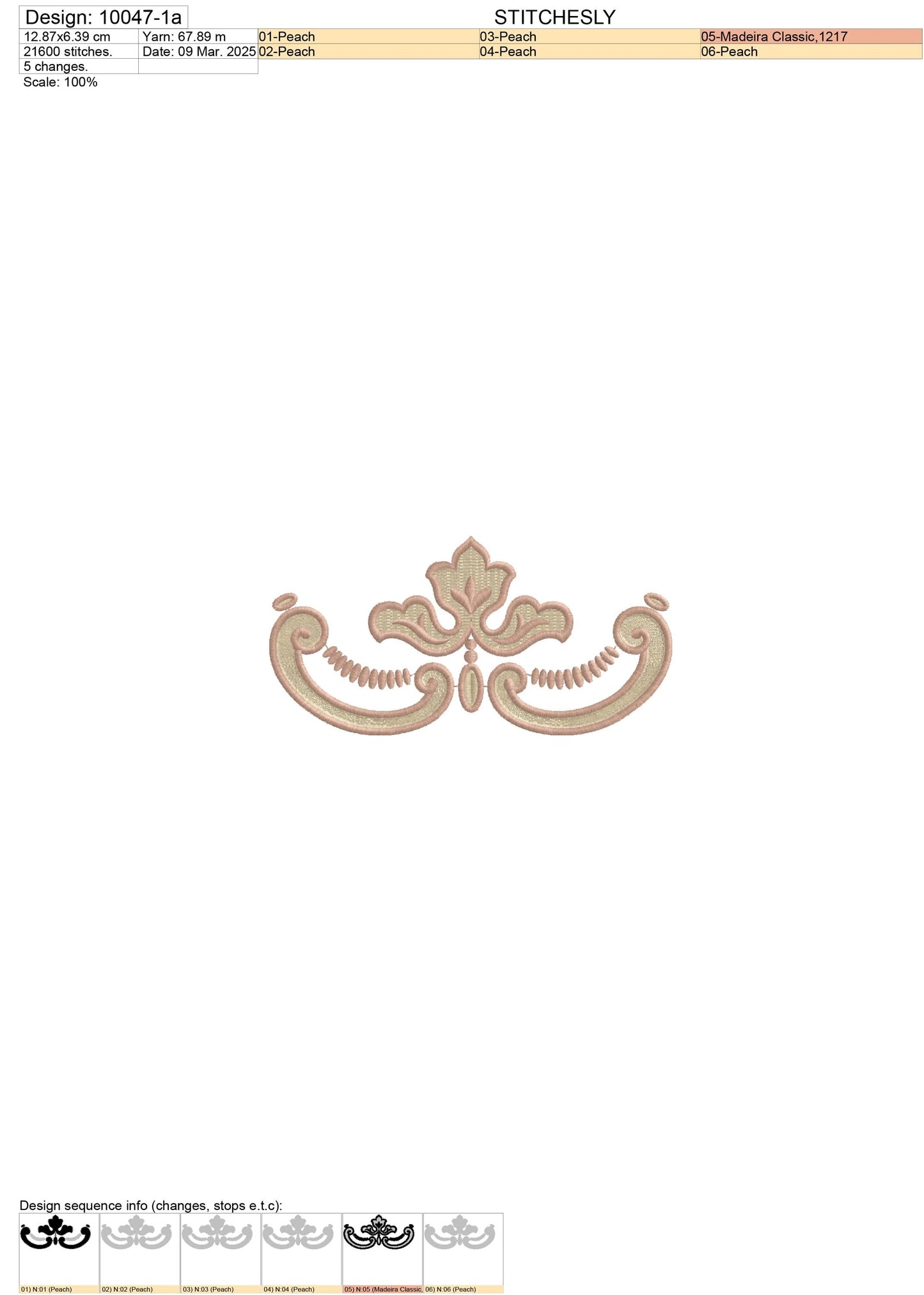 Modern Embroidery Design for Hoop – PES, DST, VP3, HUS | Instant Download Machine Stitch File - 10047