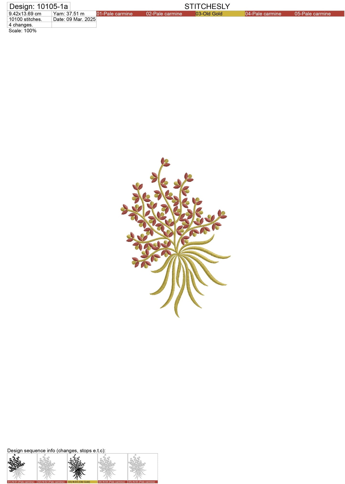 Modern Embroidery Design for Hoop – PES, DST, VP3, HUS | Instant Download Machine Stitch File - 10105