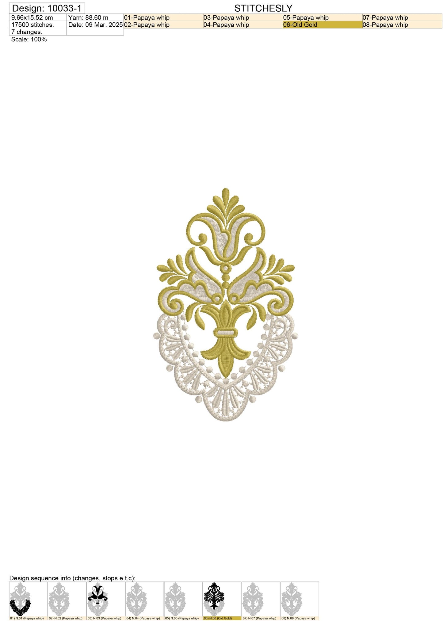 Modern Embroidery Design for Hoop – PES, DST, VP3, HUS | Instant Download Machine Stitch File - 10033