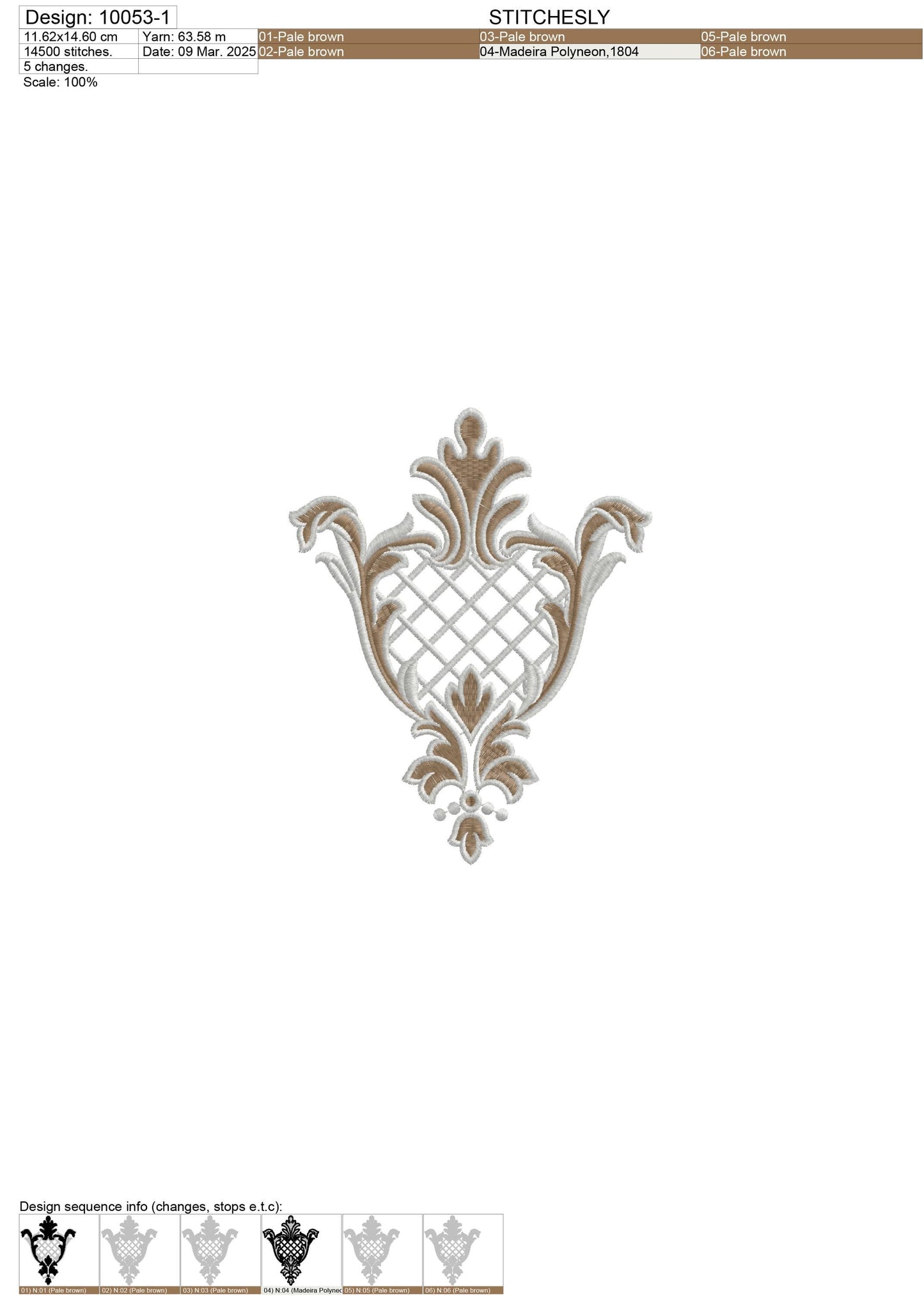 Modern Embroidery Design for Hoop – PES, DST, VP3, HUS | Instant Download Machine Stitch File - 10053